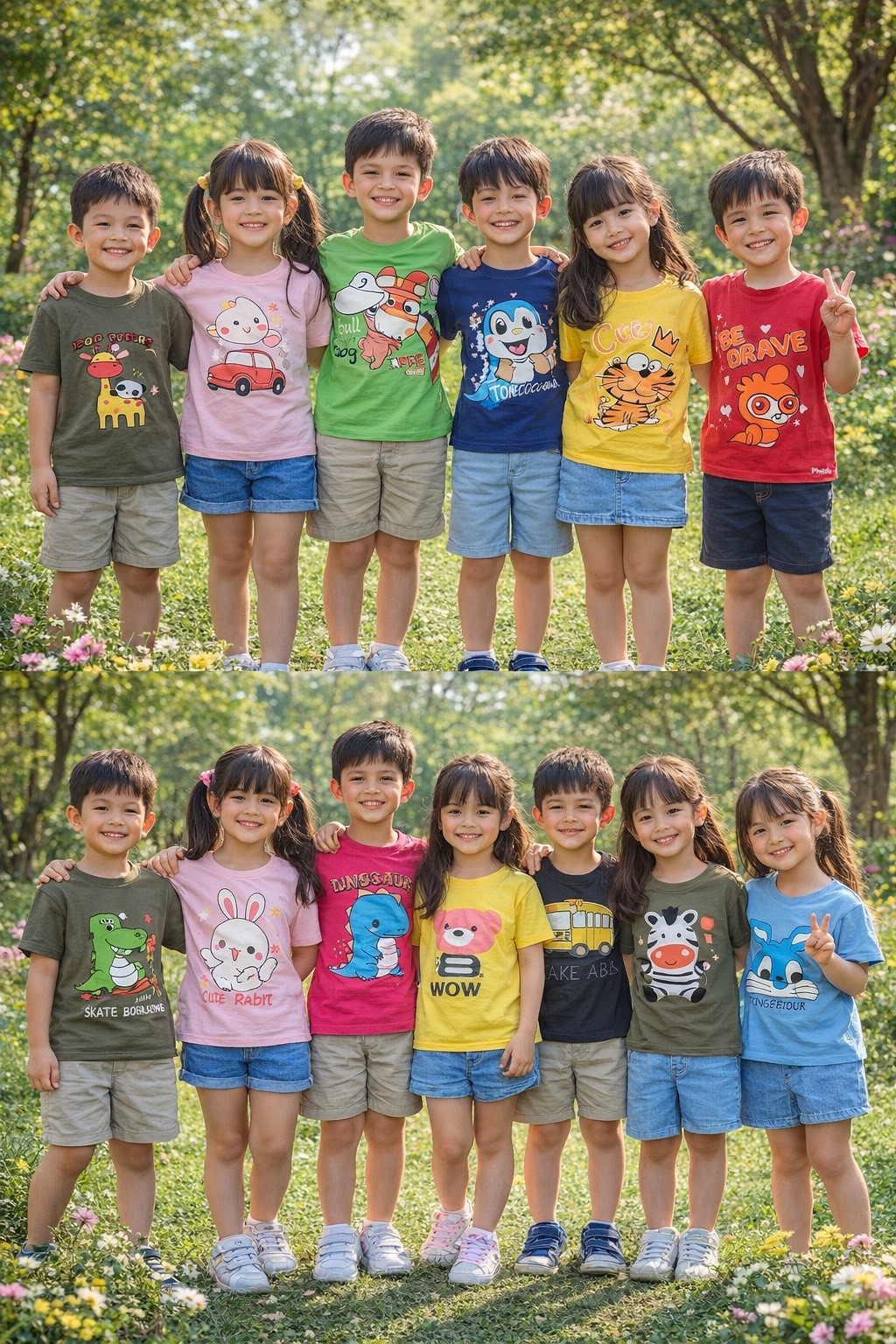 เสื้อยืดเด็กถูกมาก Facebook ad: สั่งซื้อทักแชทได้เลยน้าา