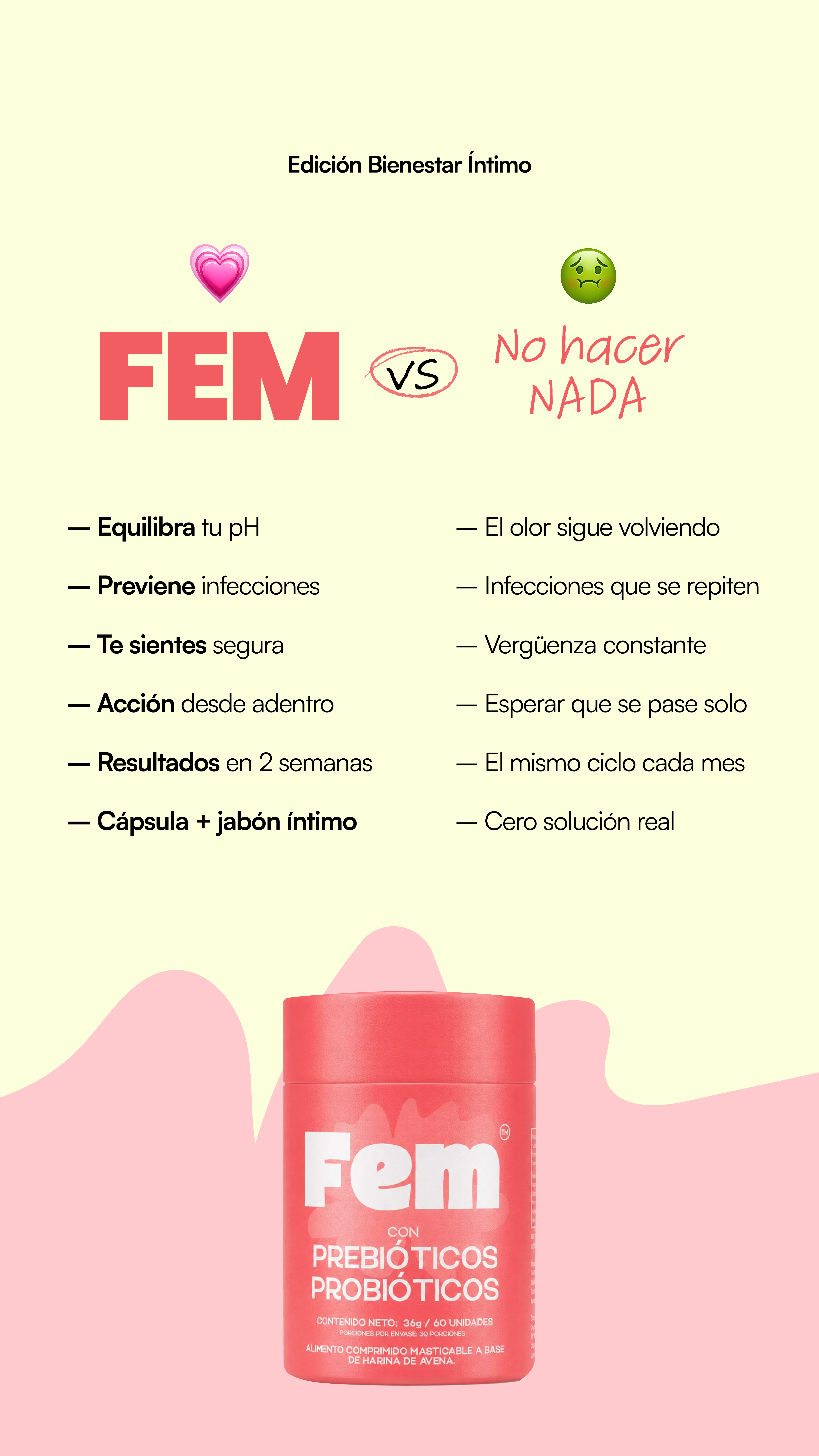 Fem Probiotics Facebook ad