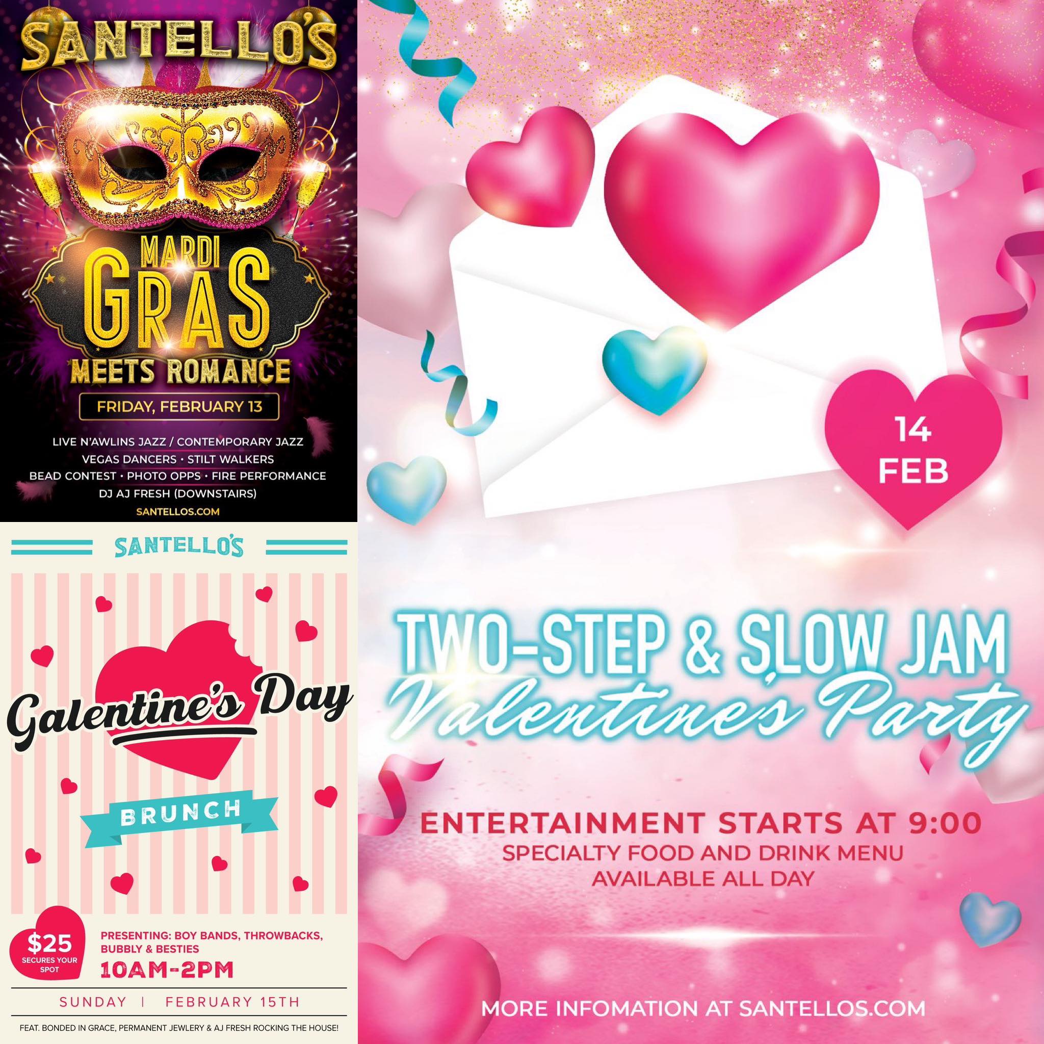 Santello's Facebook ad: Updates from Santello’s.