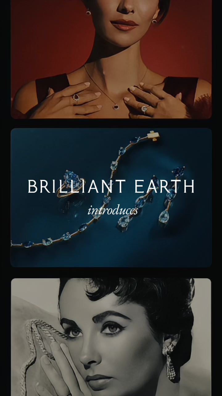 Brilliant Earth Facebook ad: The Elizabeth Taylor Collection