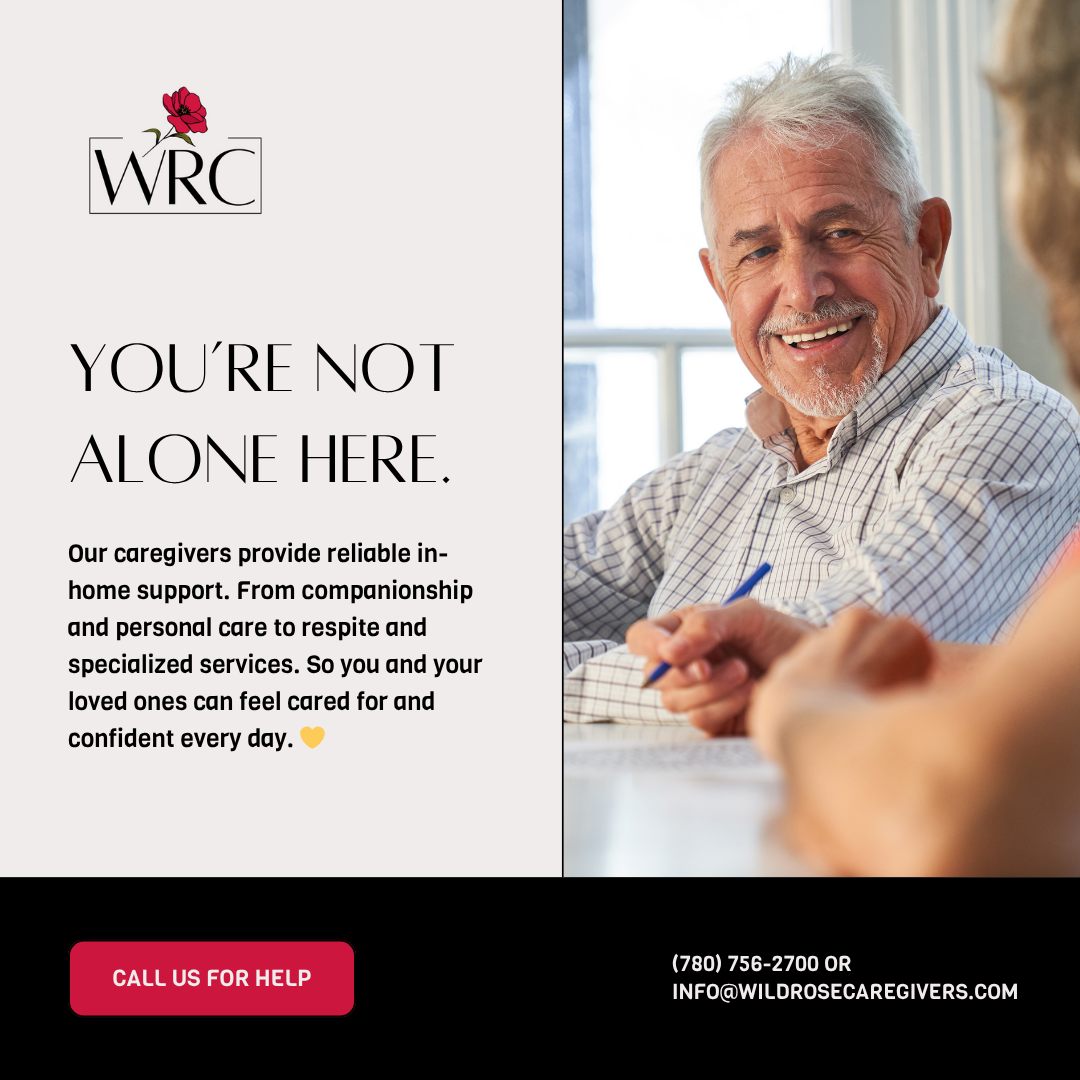Wild Rose Caregivers Ltd. Facebook ad from Dec 5, 2025