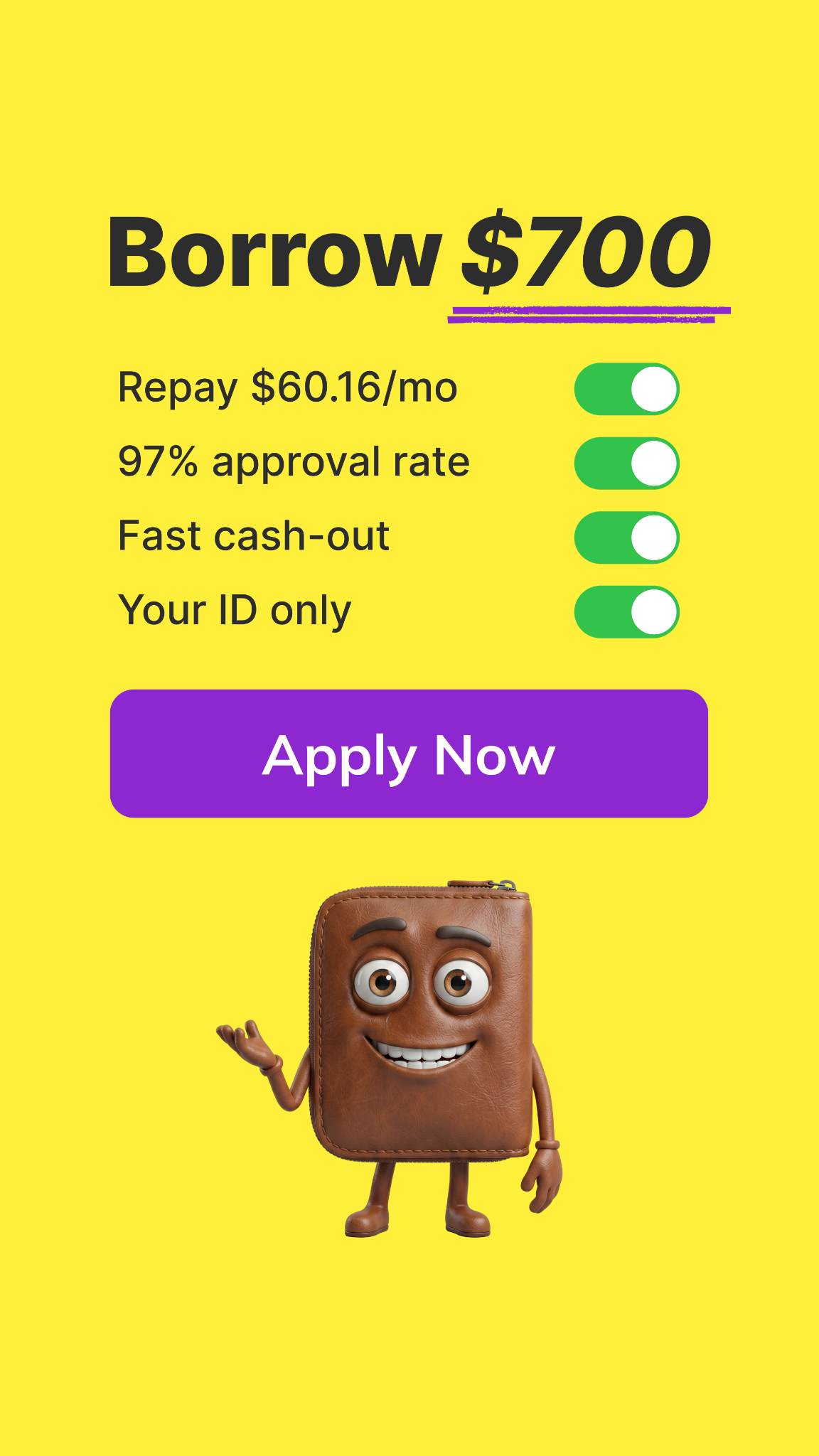 Instant Cash Advance Facebook ad