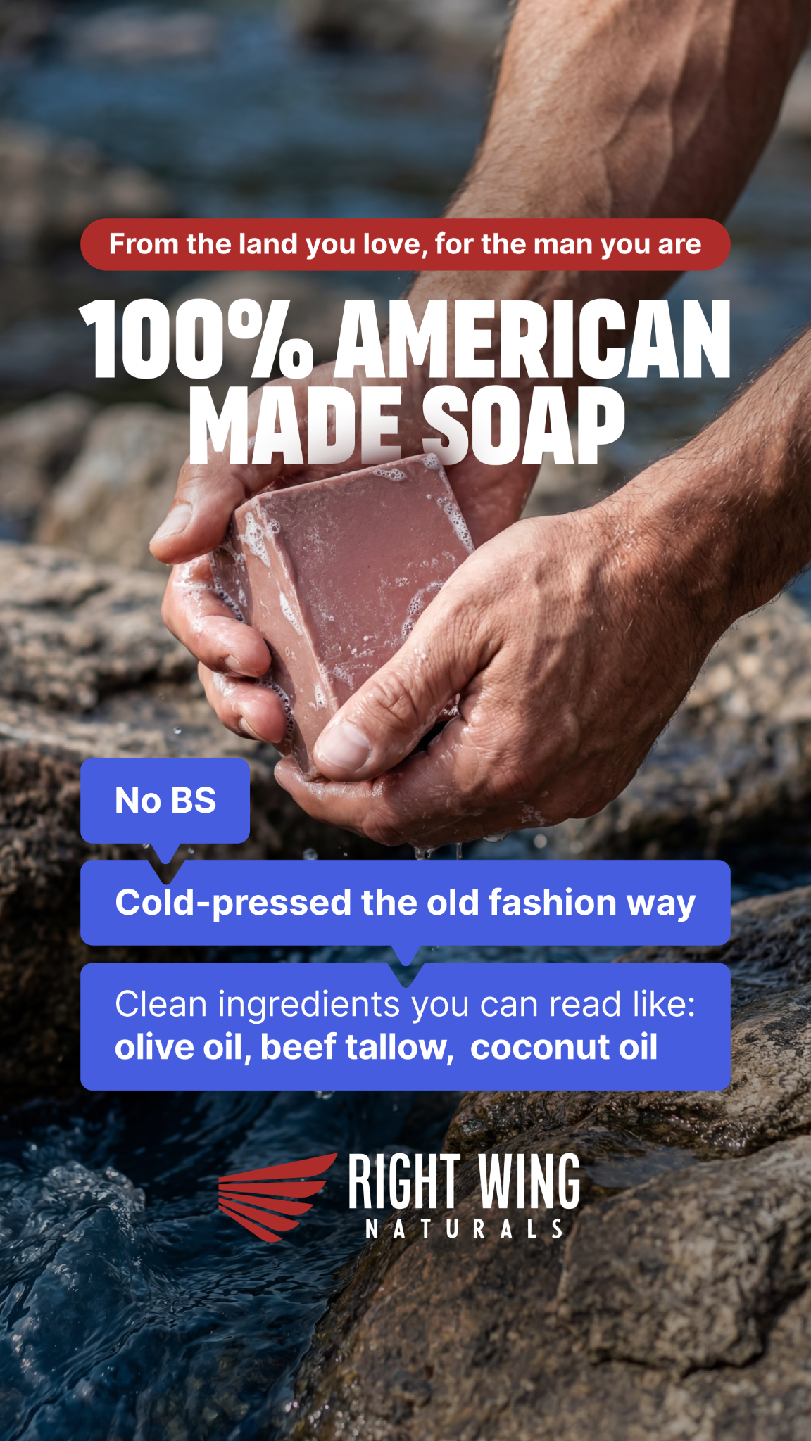 RIGHT WING Naturals Facebook ad