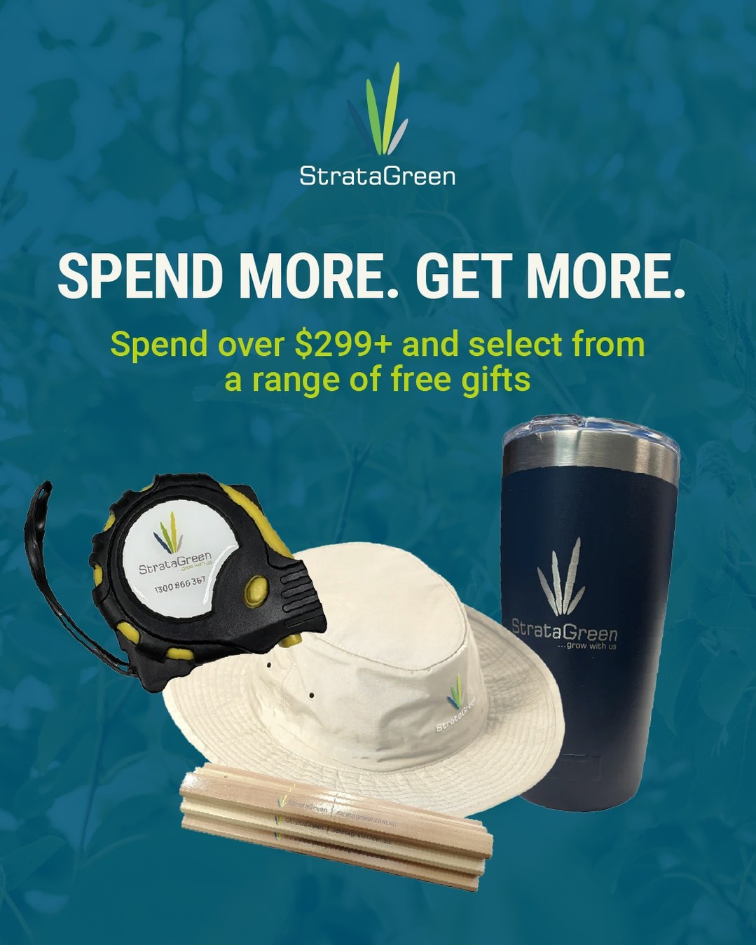 StrataGreen Facebook ad: A little extra, on us!
