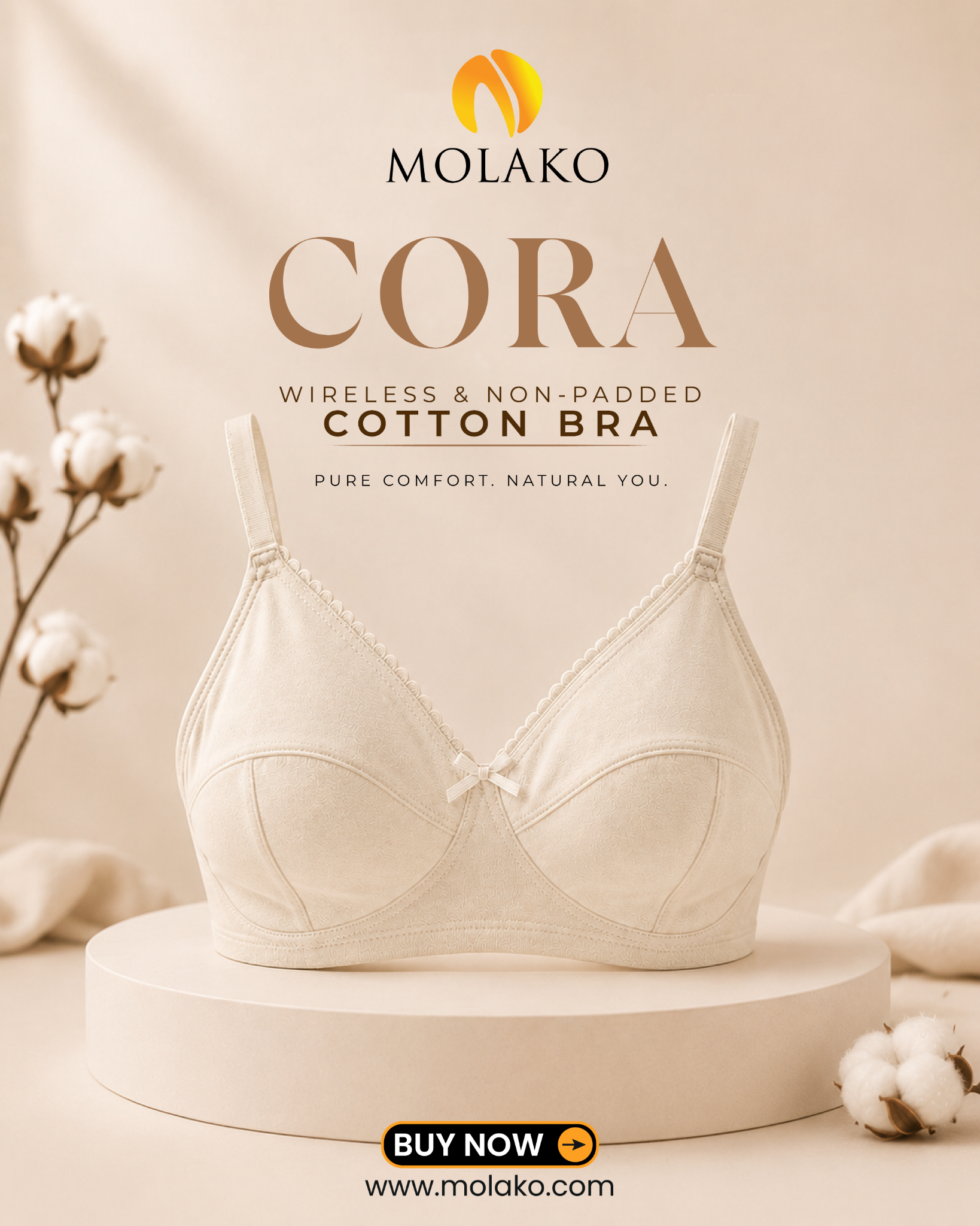 Molako Facebook ad: Chat with our Female Support