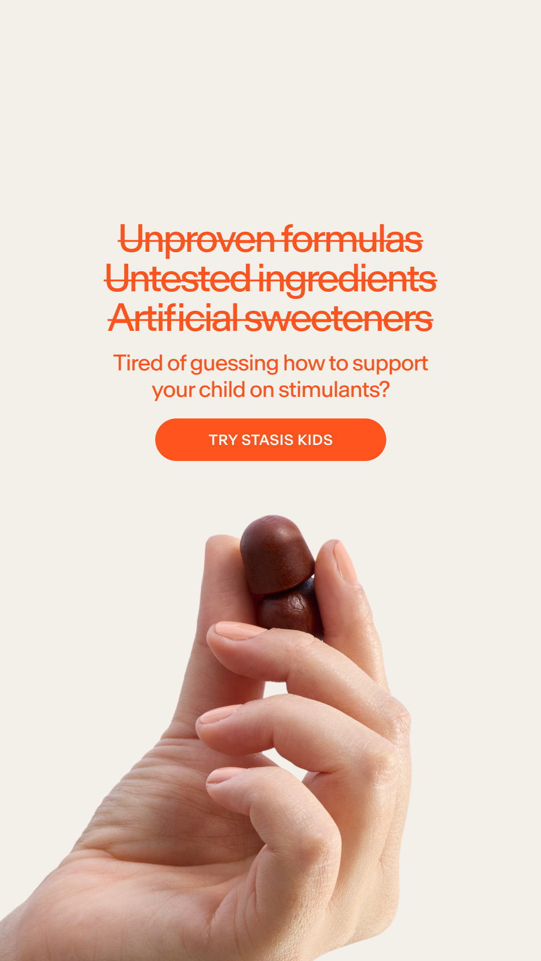 Stasis Kids Facebook ad