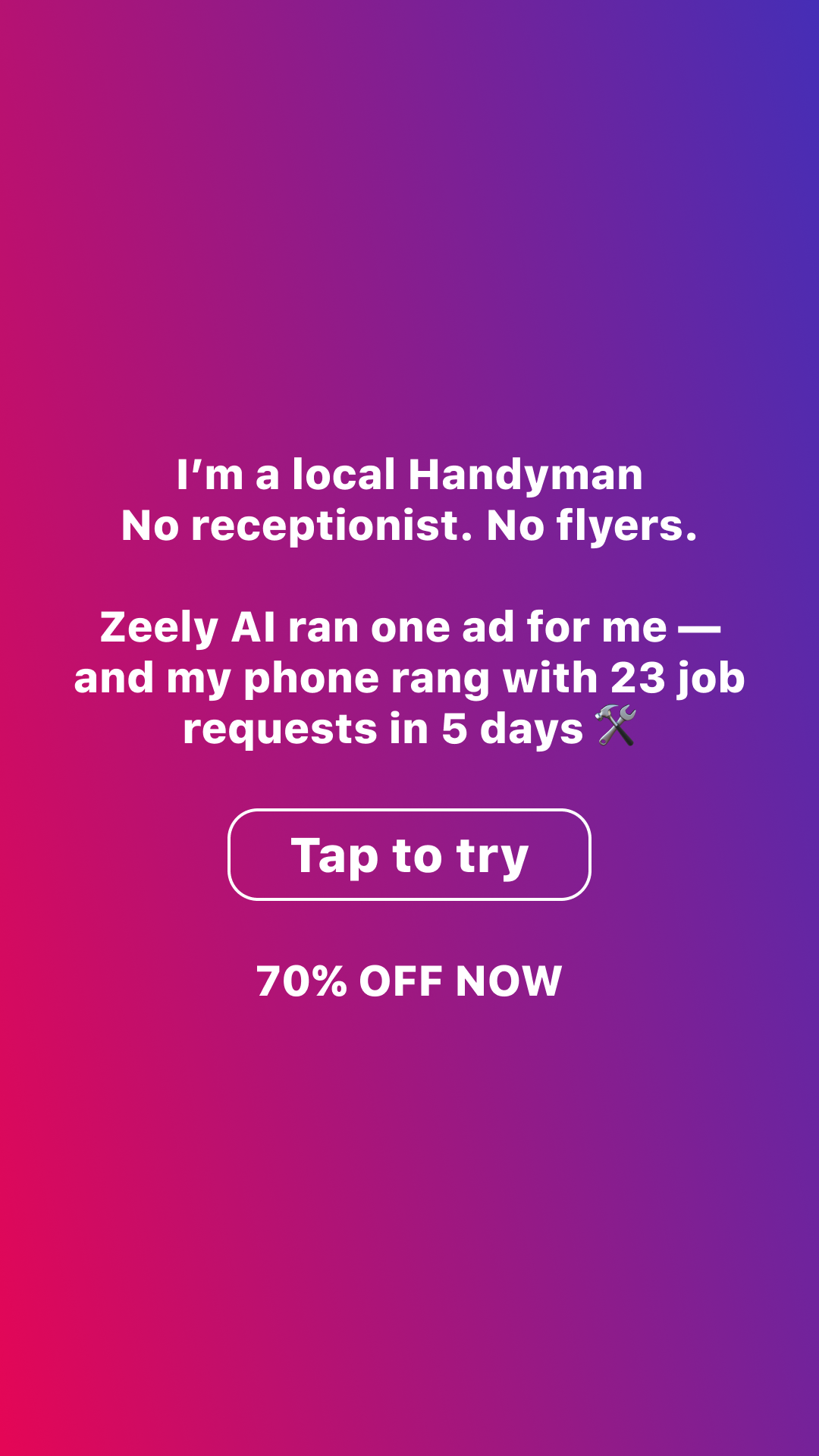 Zeely Facebook ad