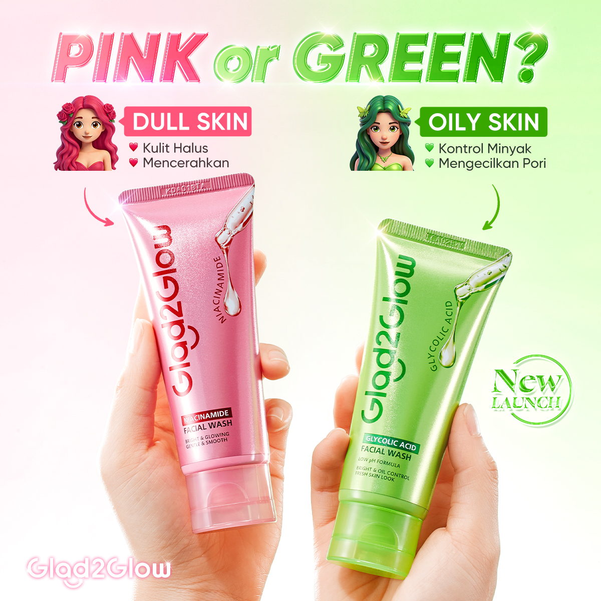 Glad 2 Glow.Indonesia  Facebook ad
