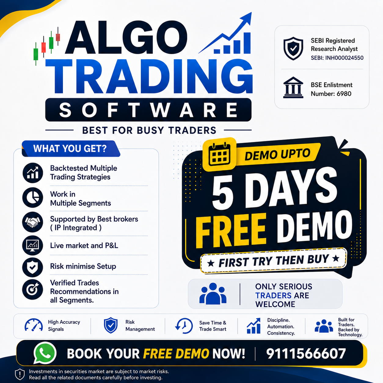 Dhansetu Facebook ad: Trade Smarter With Automated Strategies