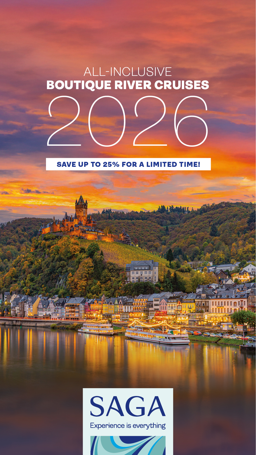 Saga Cruises Facebook ad