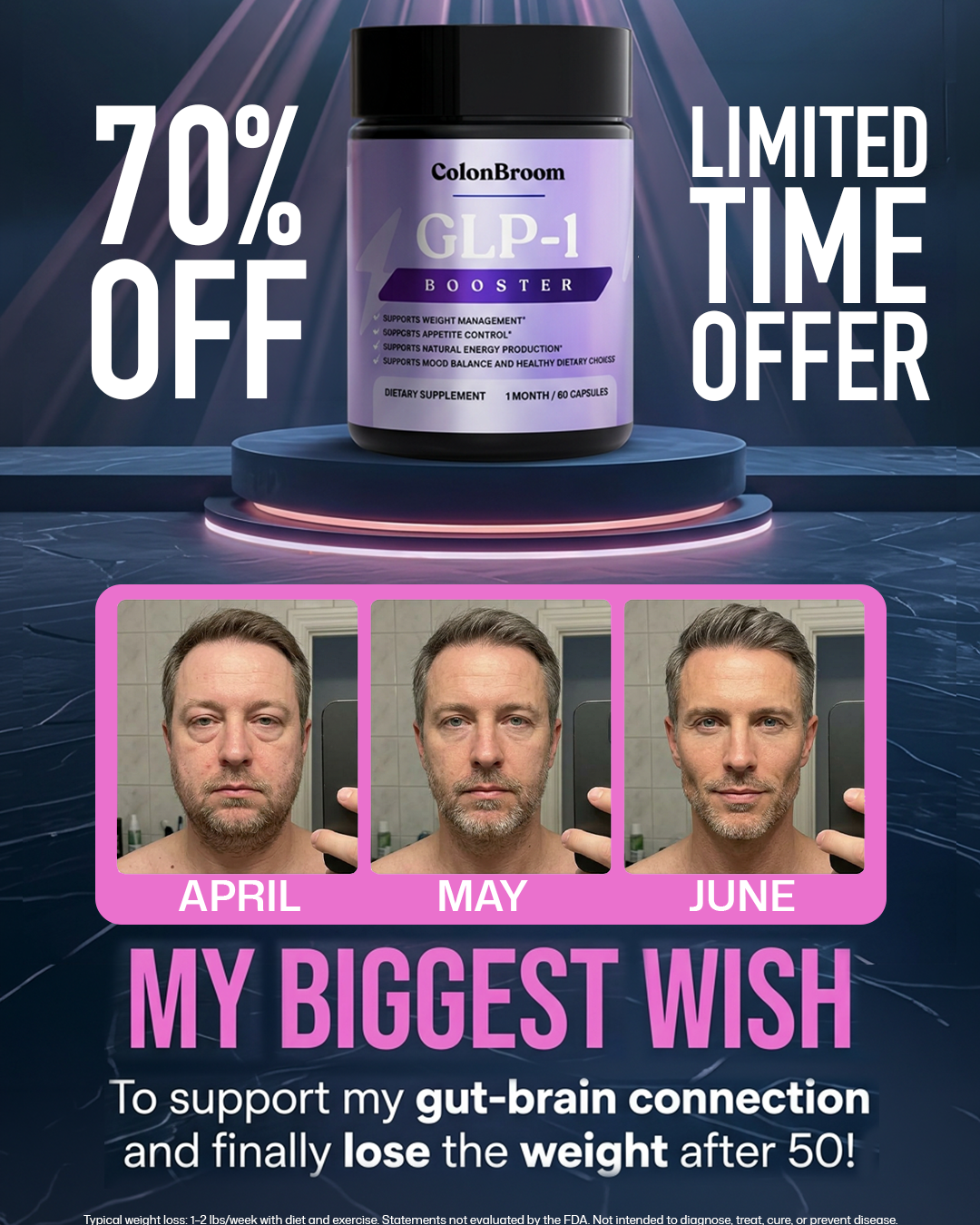 Danielle Ruiz, Stress & Cravings Support Coach Facebook ad: Skip the injection. 70% OFF