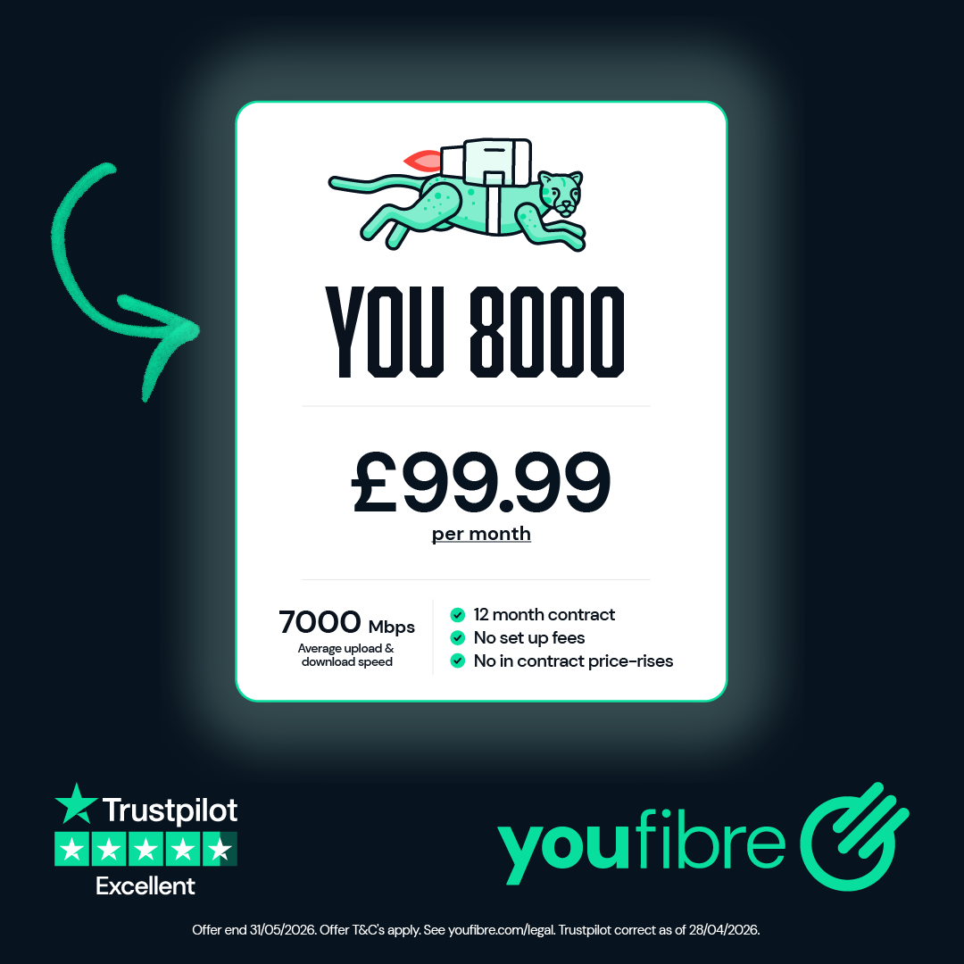 YouFibre Facebook ad