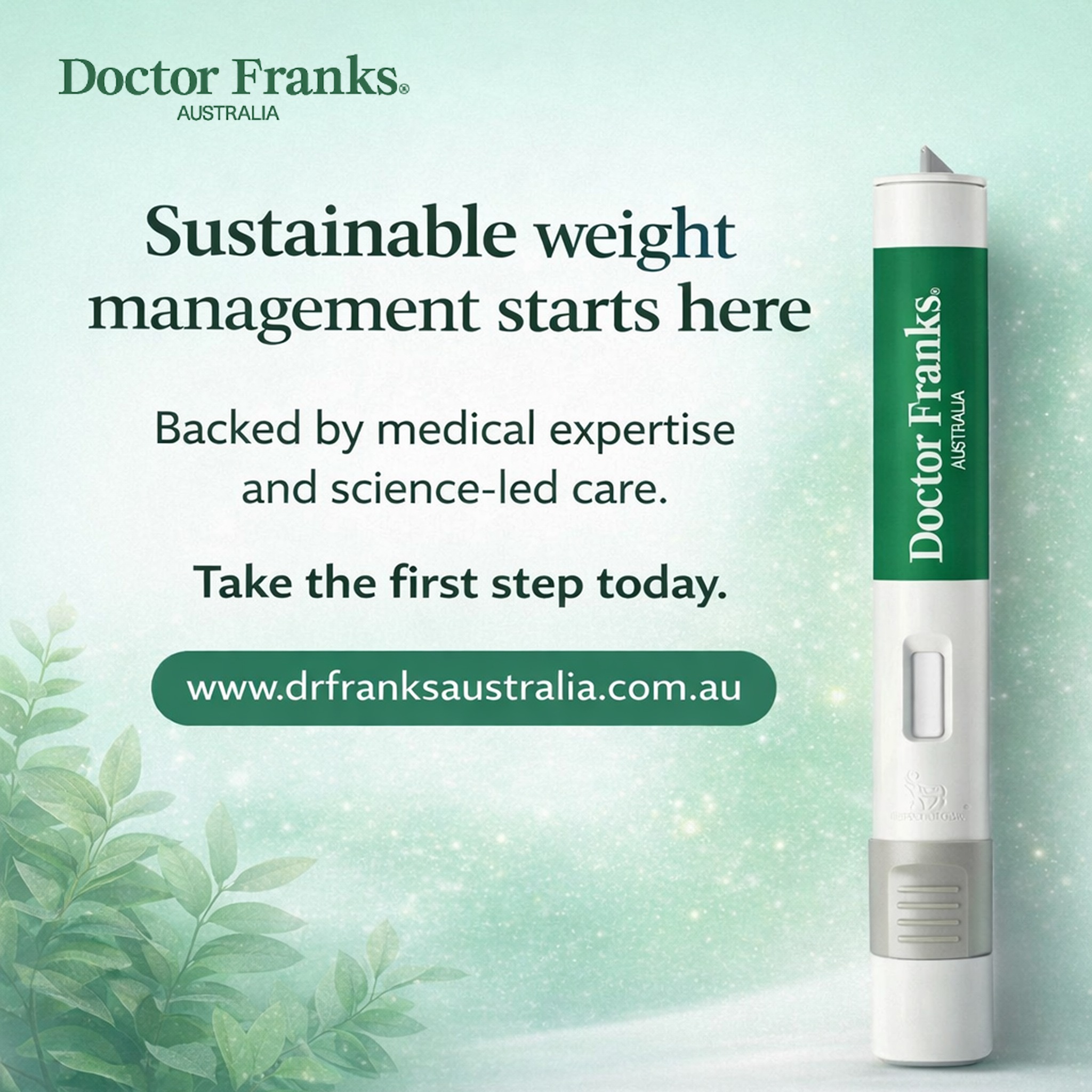 Dr Frank's Weight Loss Clinic Australia Facebook ad: Doctor-Led Weight Management Support
