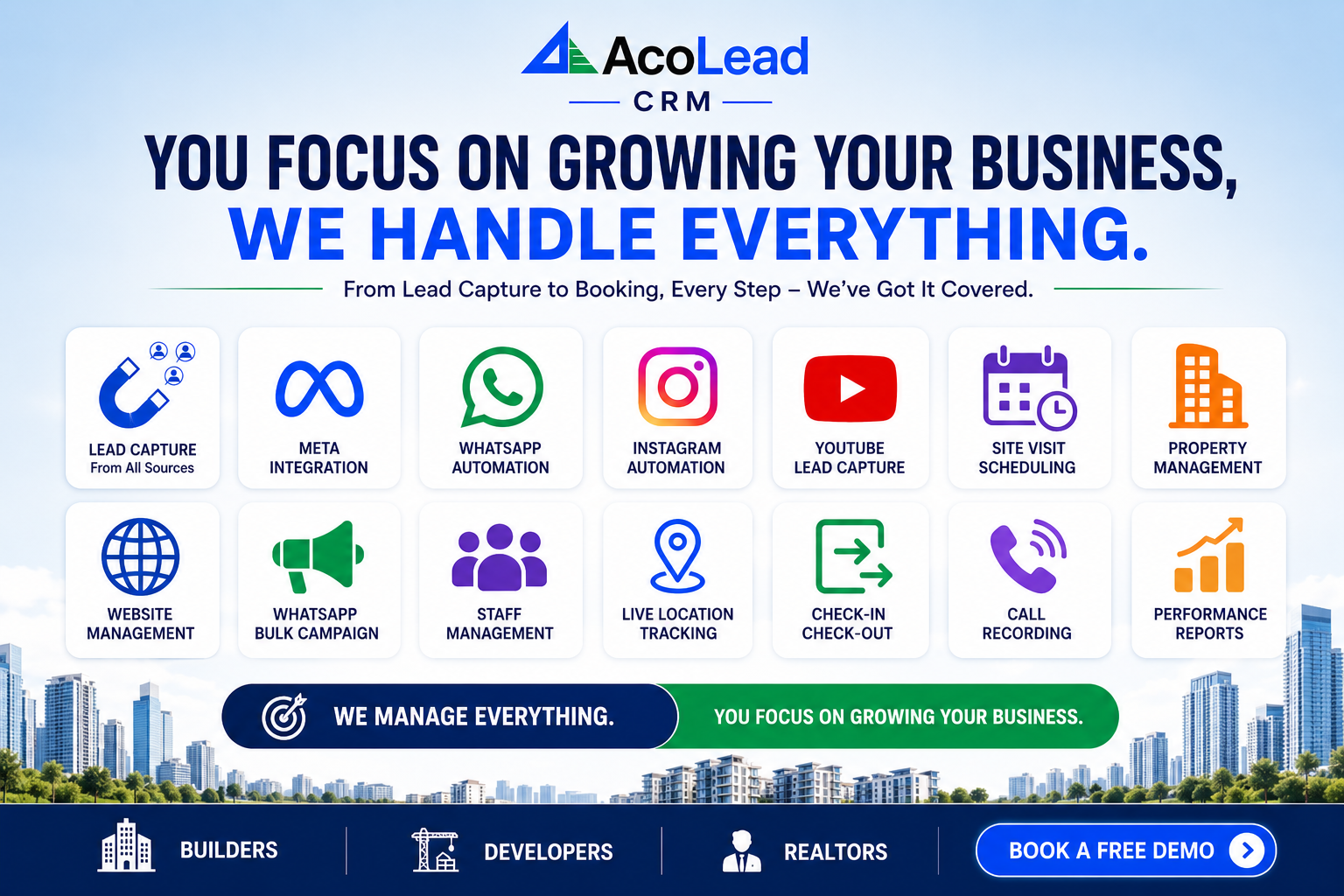 AcoLead CRM Facebook ad from Jun 24, 2026