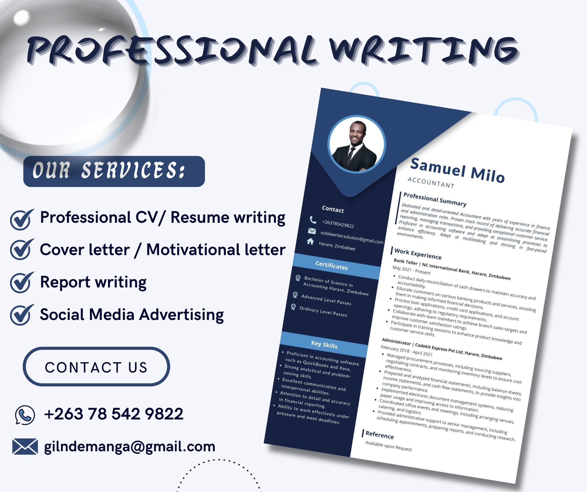 CareerWriters Hub Facebook ad