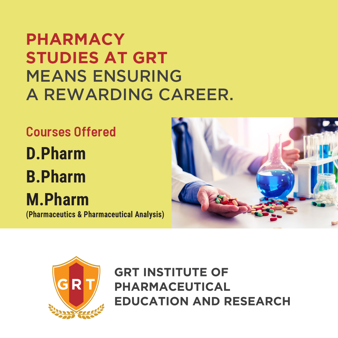 GRT Institute of Pharmaceutical Education and Research Facebook ad from May 12, 2026
