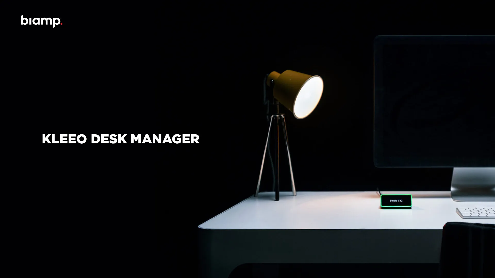 Biamp Facebook ad: No more desk hunting or scheduling confusion.