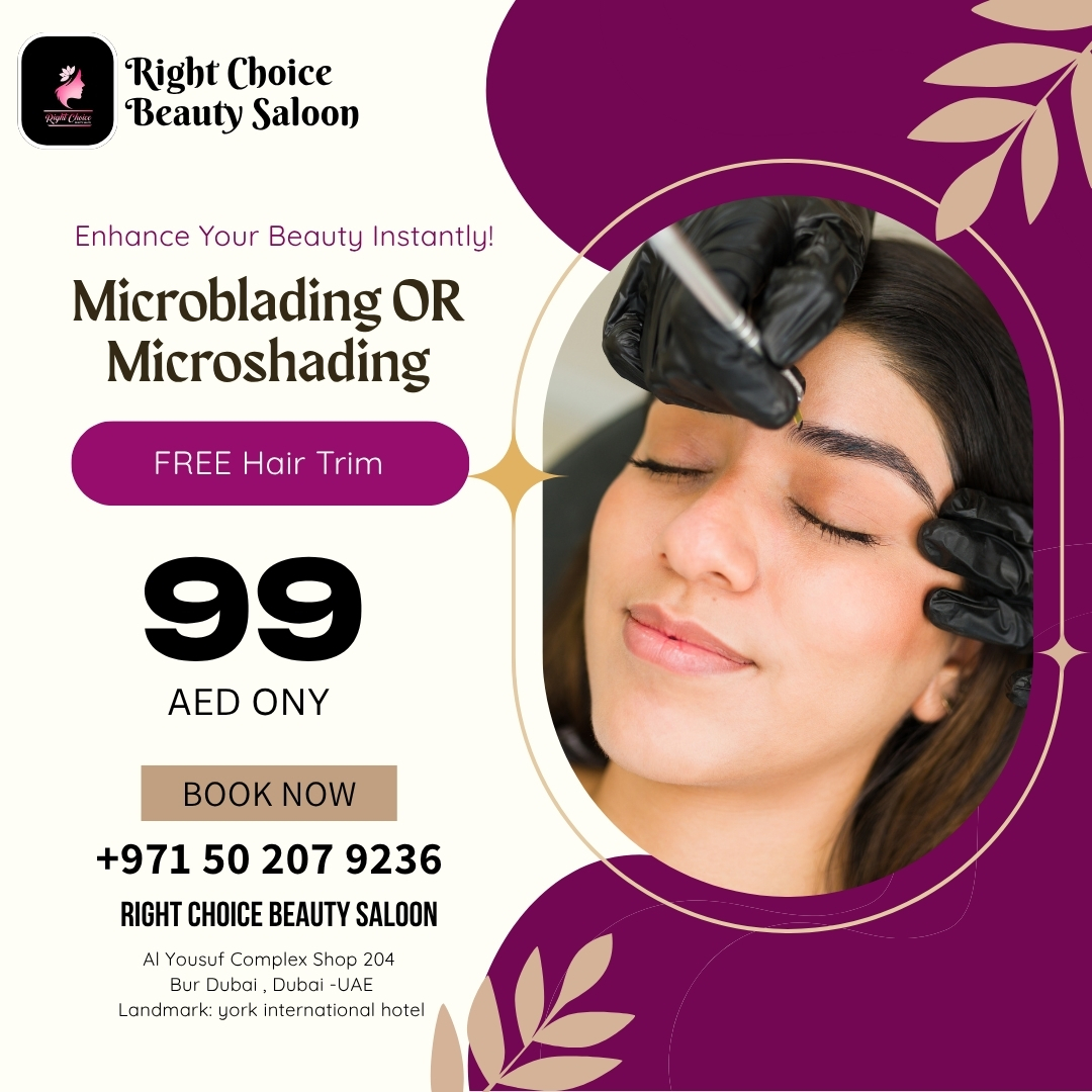 Right Choice Beauty Saloon Dubai Facebook ad