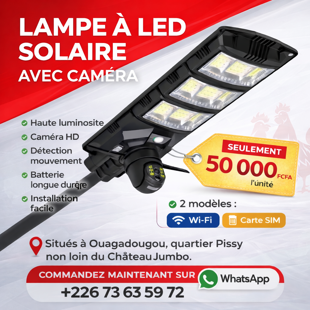 Young Dreamer Facebook ad: Caméra solaire disponible