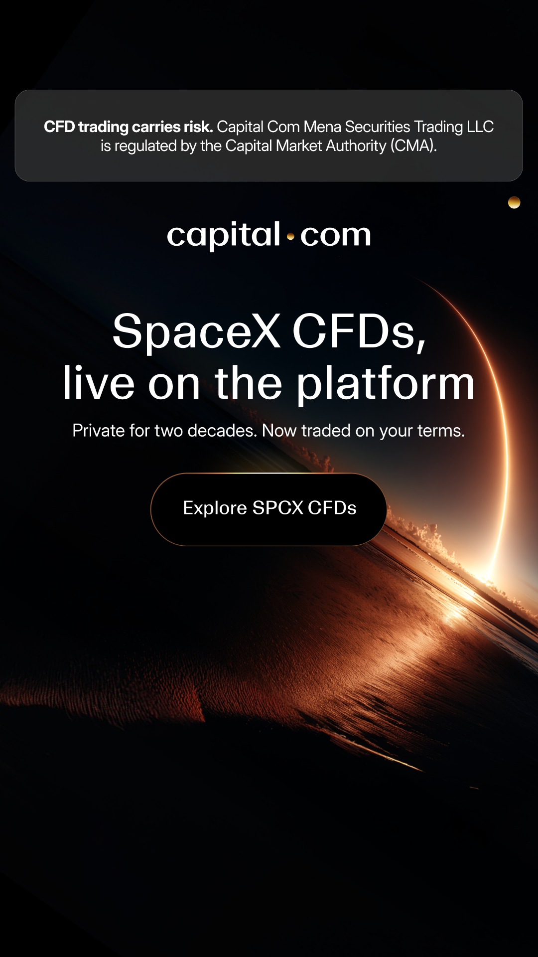 Capital.com.MENA Facebook ad