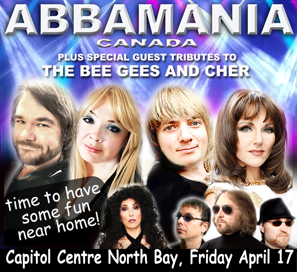 Major Talent Inc Facebook ad: Abbamania with Night Fever and guest tribute to Cher |…