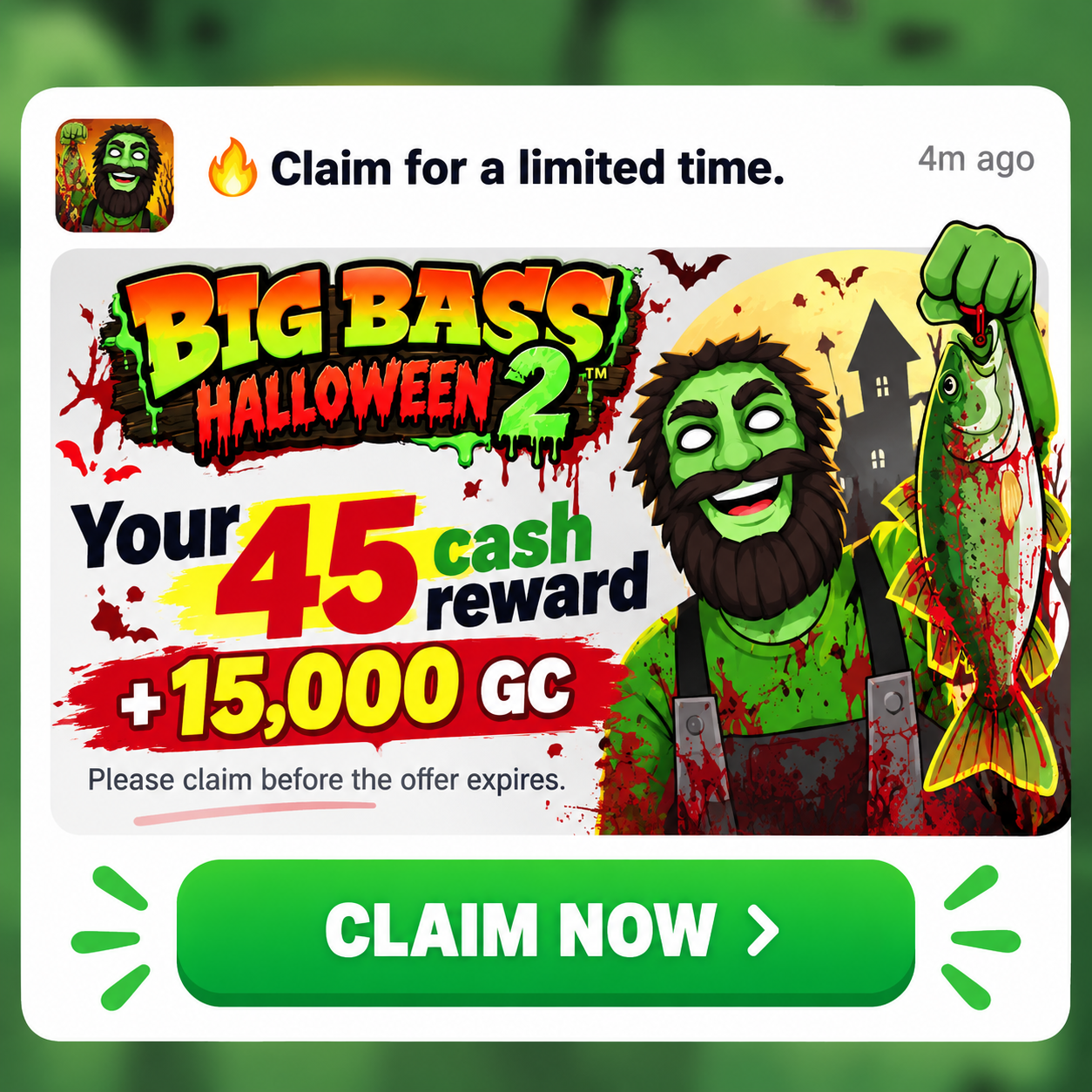 Omolucky Facebook ad from Oct 9, 2026