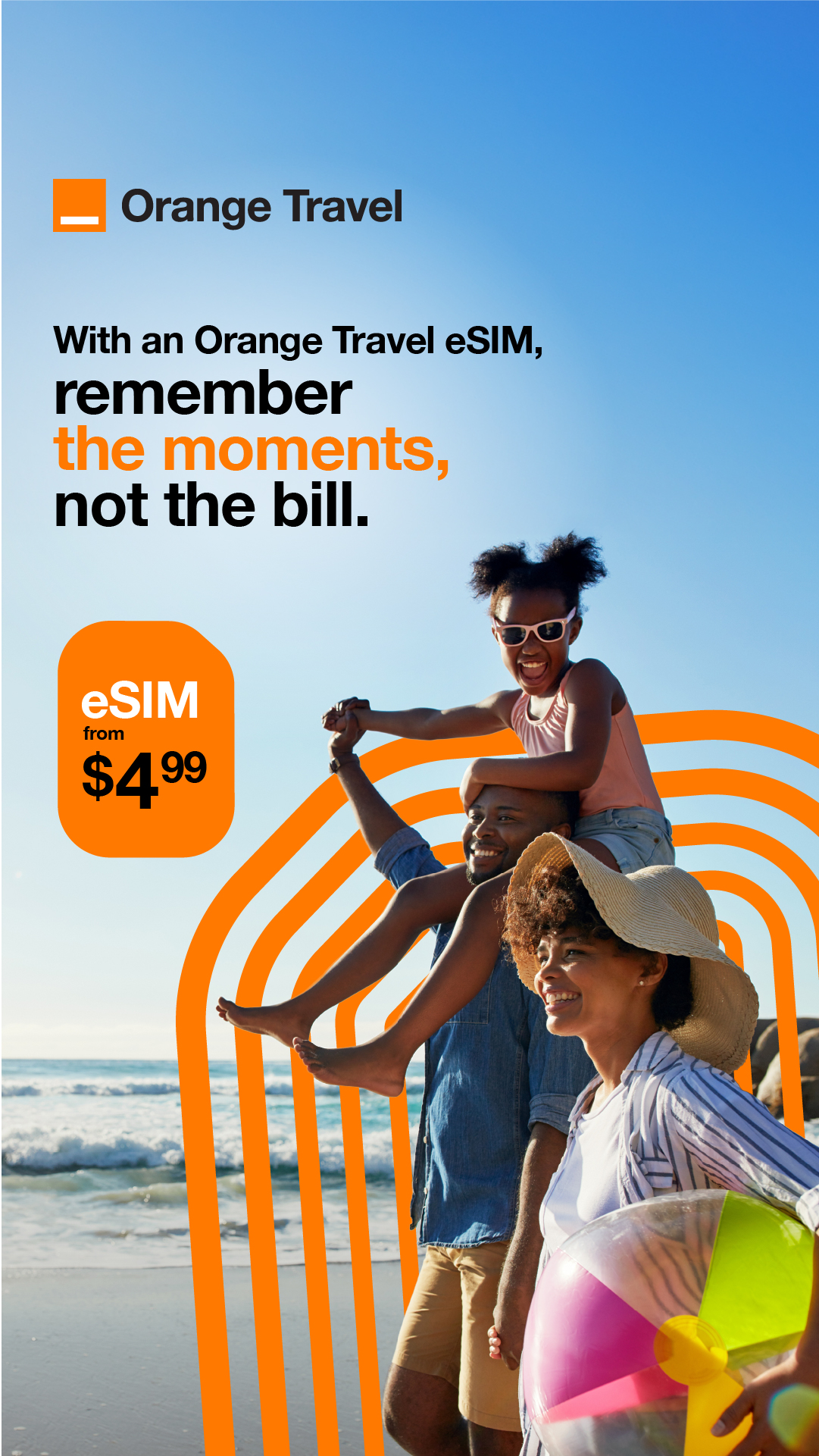 Orange Travel Facebook ad