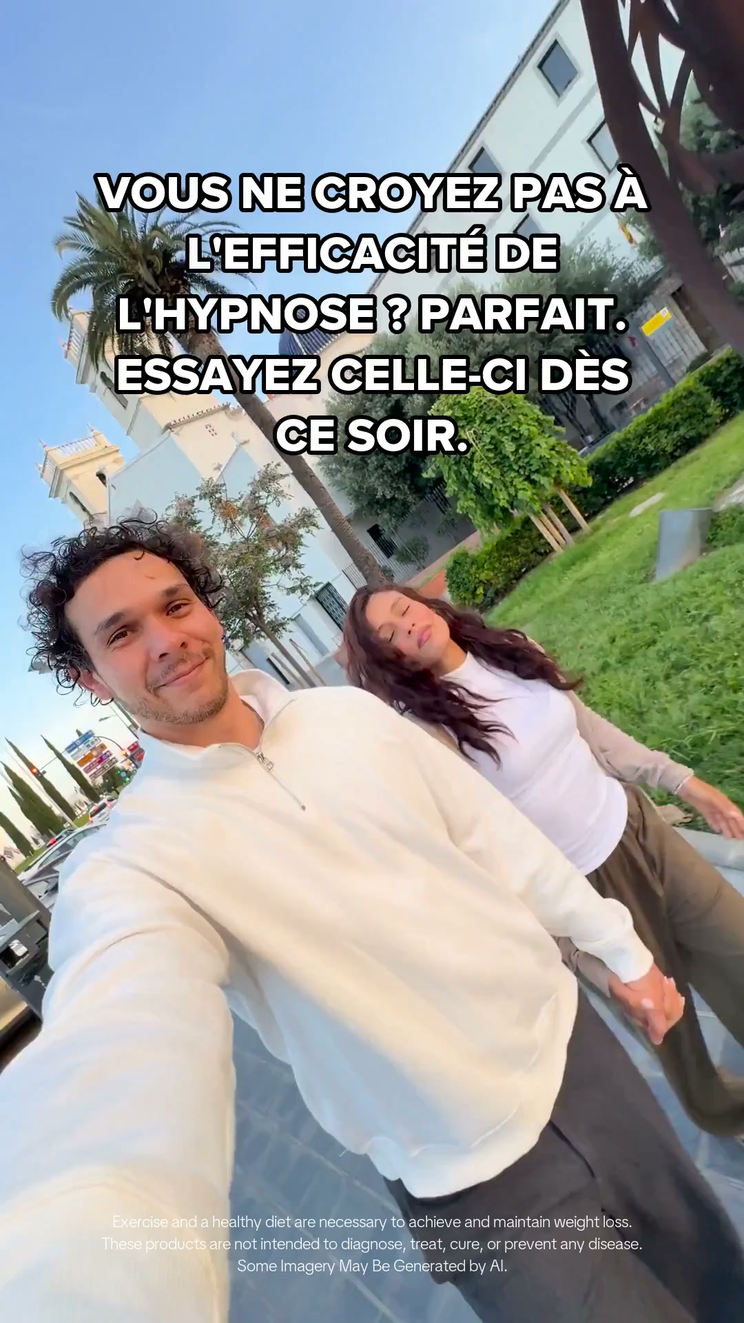 Hypnozio: power of hypnotherapy Facebook ad: Surmontez vos problèmes de poids