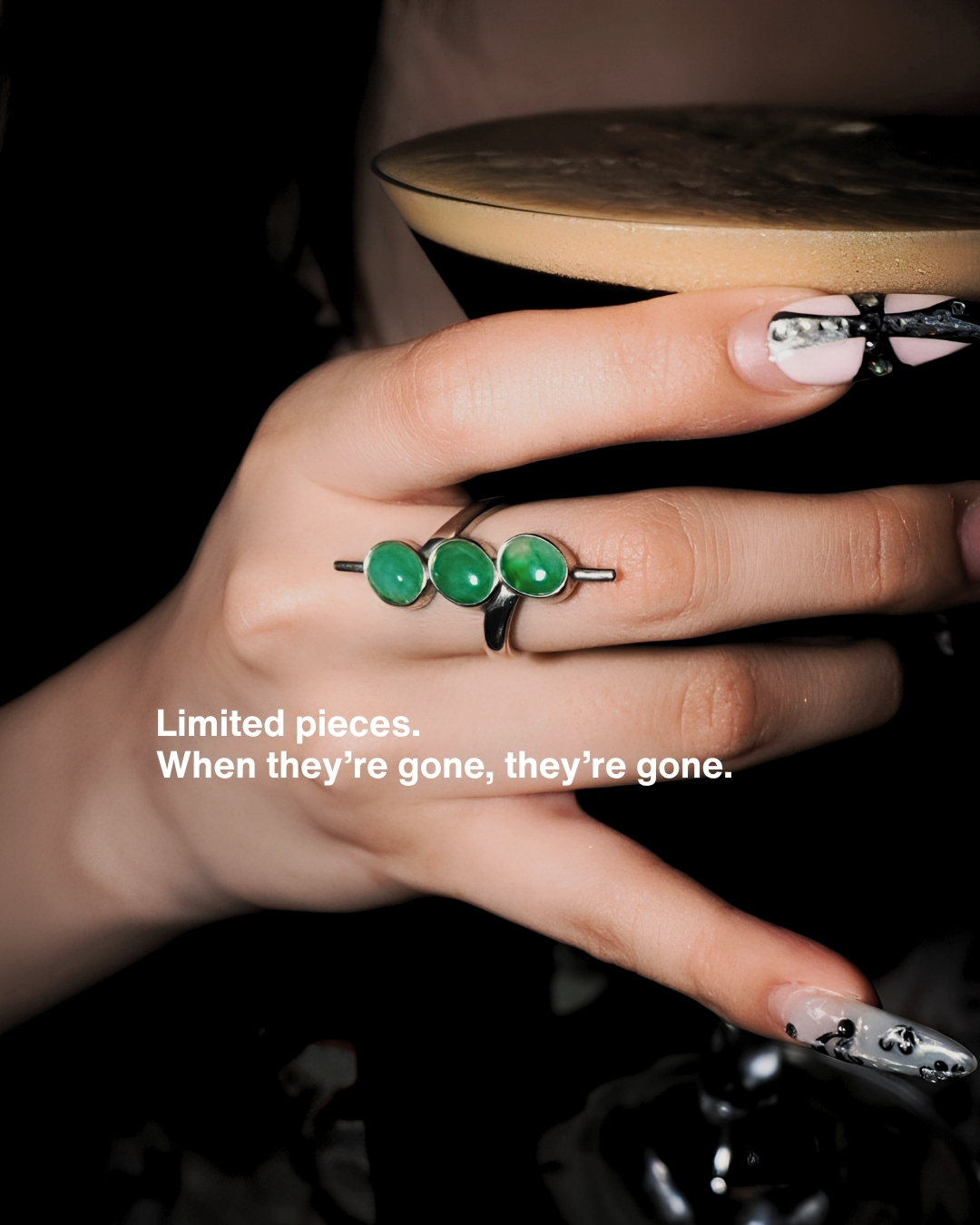 Cult Jade Facebook ad: Jade Jewelry for the Pretty & Protected.