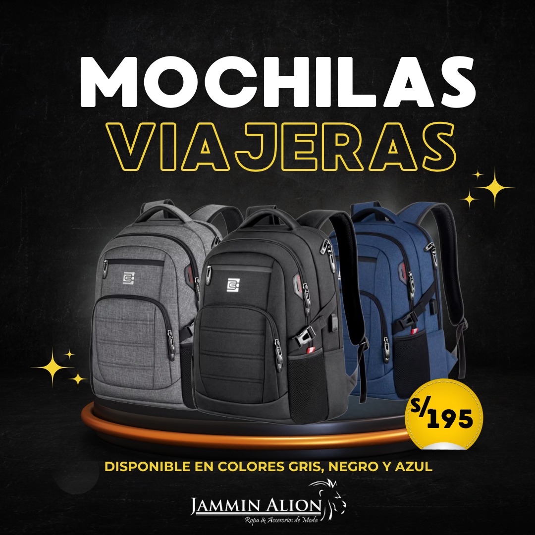 Jammin Alion - Import Facebook ad: ¡Descubre la nueva Mochila Viajera!