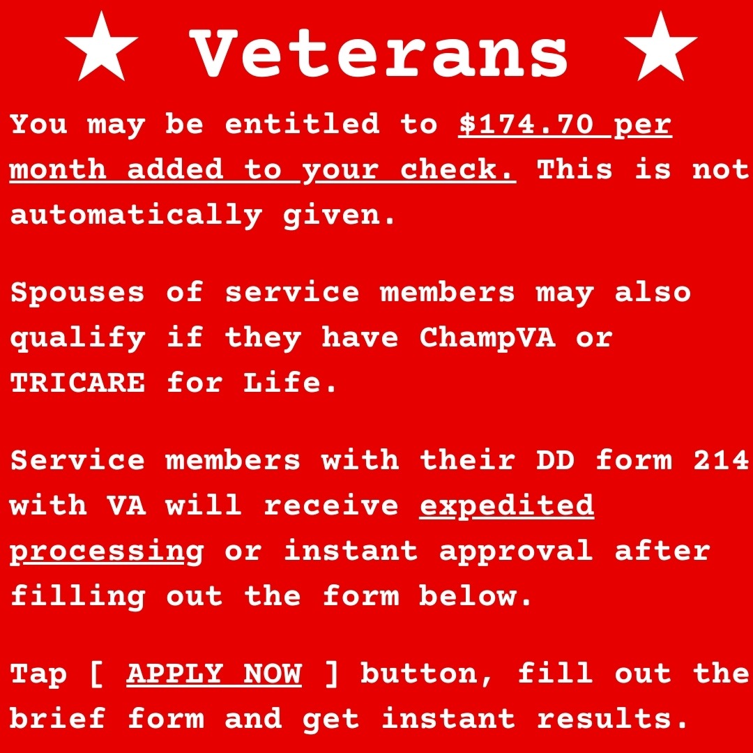 Veteran Giveback Program Facebook ad