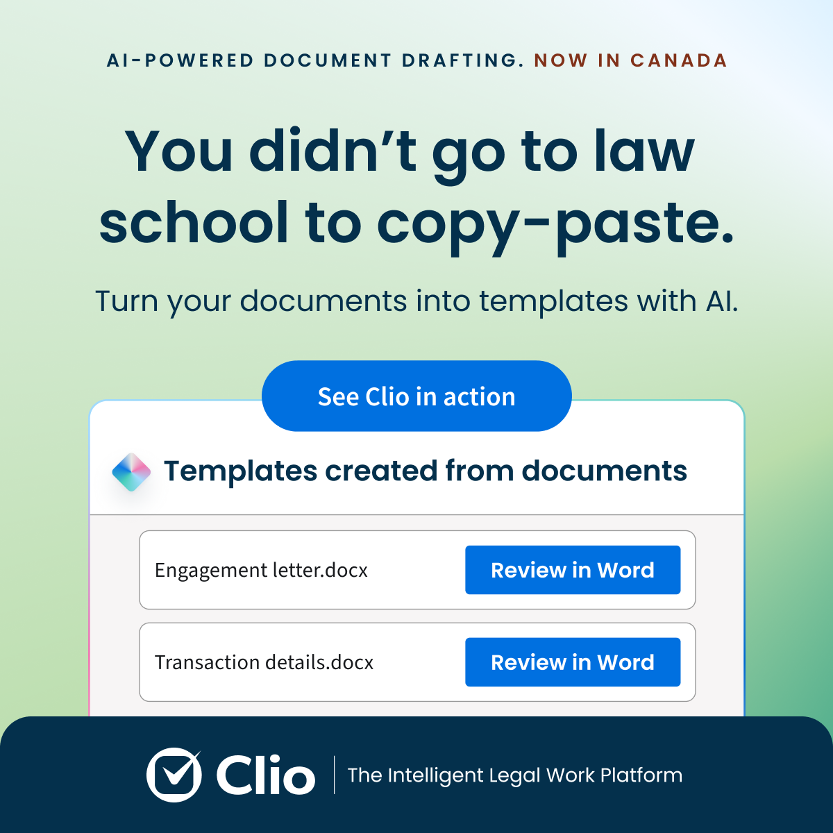 Clio - Cloud-Based Legal Technology Facebook ad