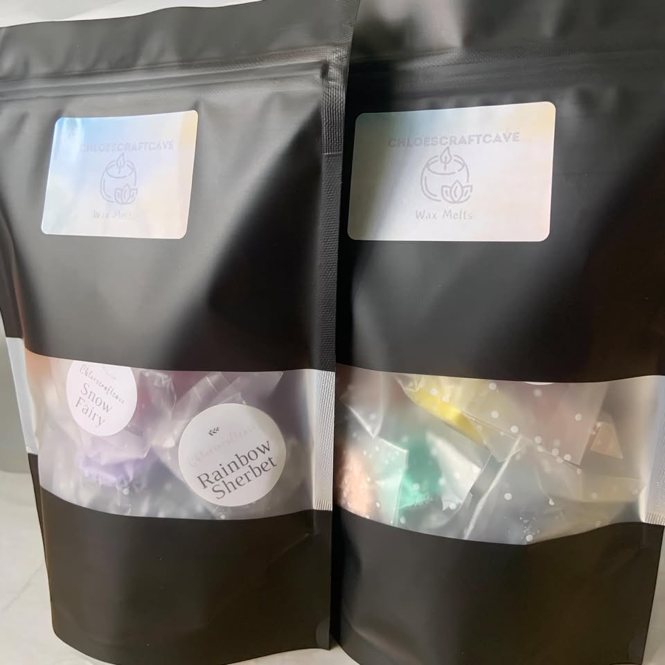 Chloescraftcave Facebook ad: Wax Melt Sample Bags