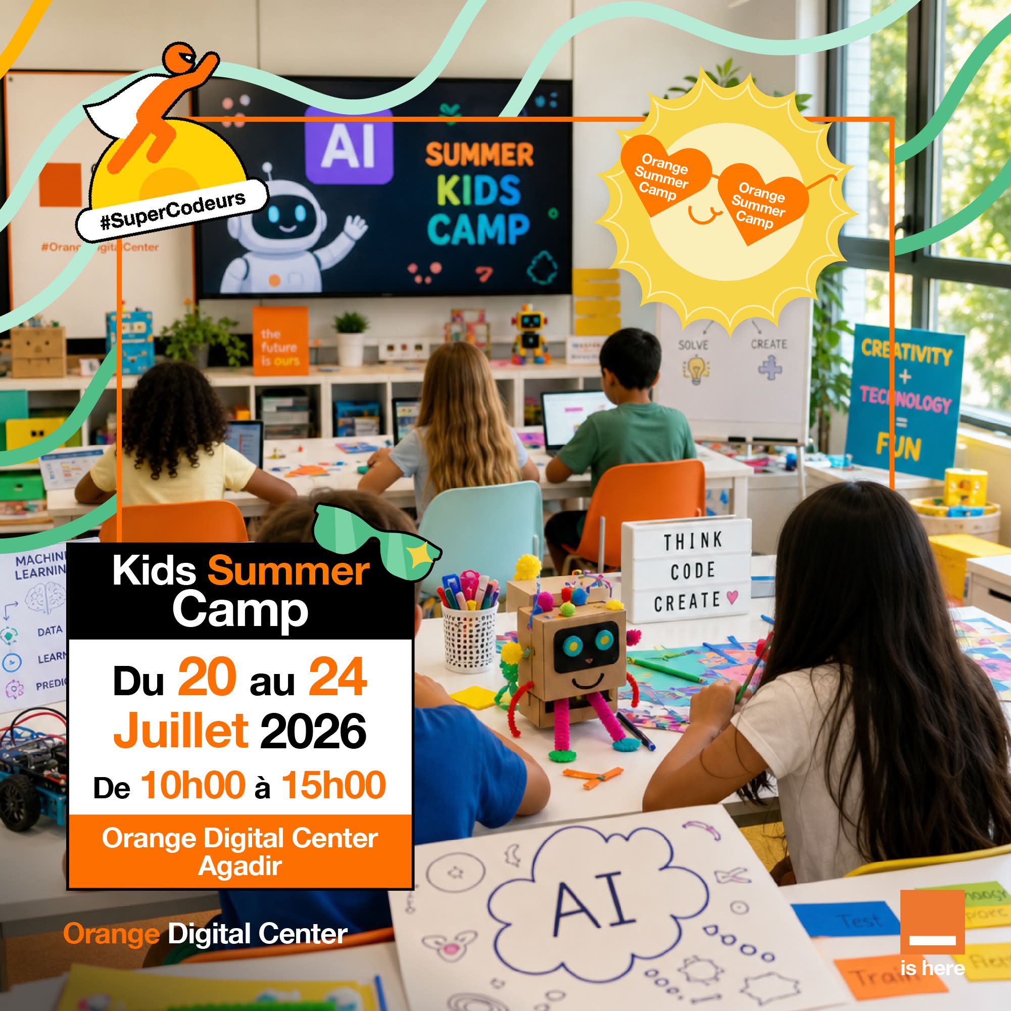 Orange Digital Center Facebook ad: Summer Kids Camp 2026