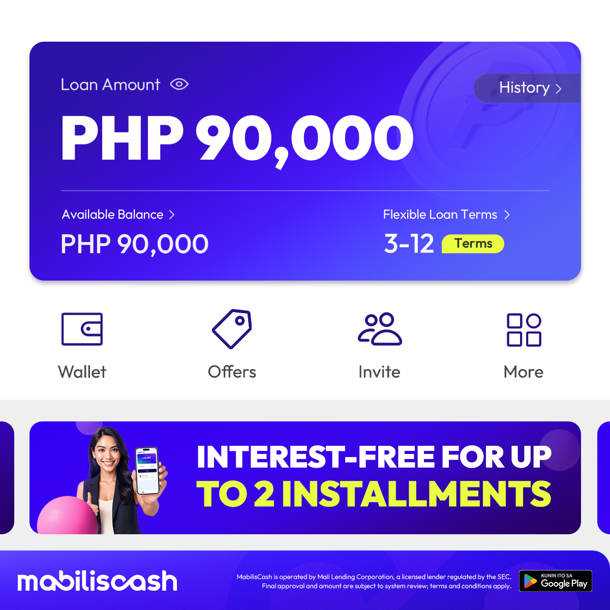 Mabilis Cash.ph—online loan Facebook ad