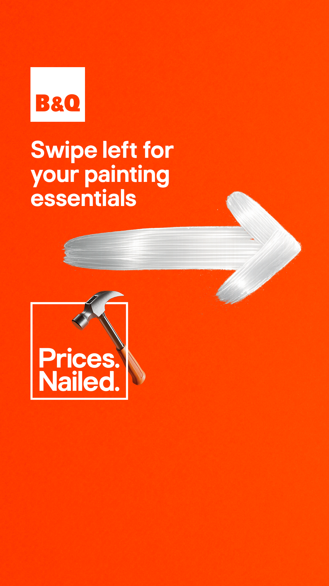 B&Q Facebook ad