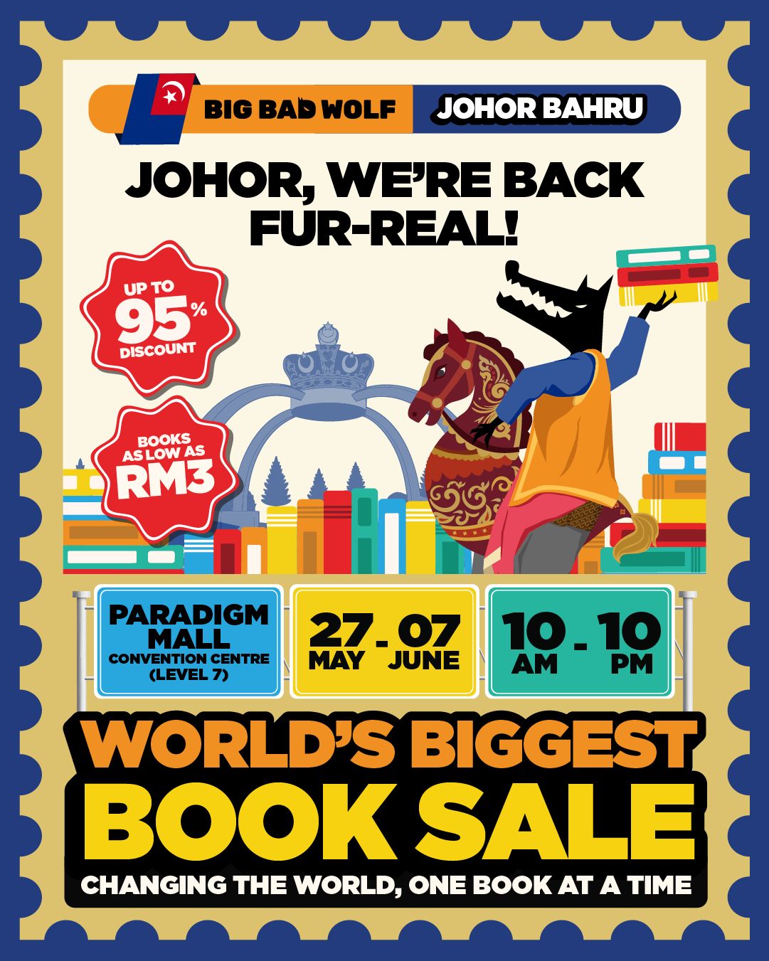 Big Bad Wolf Books Facebook ad