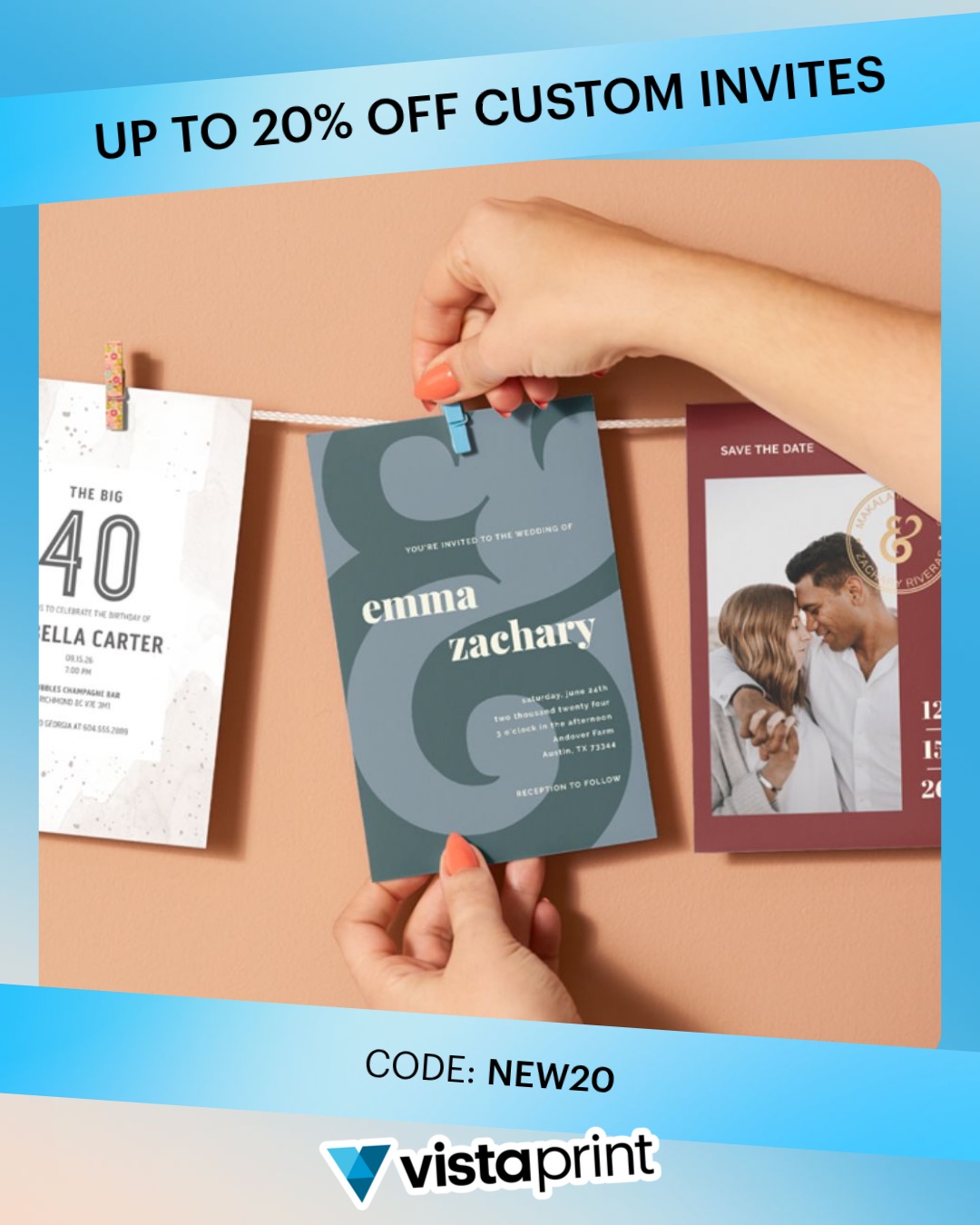 VistaPrint Facebook ad