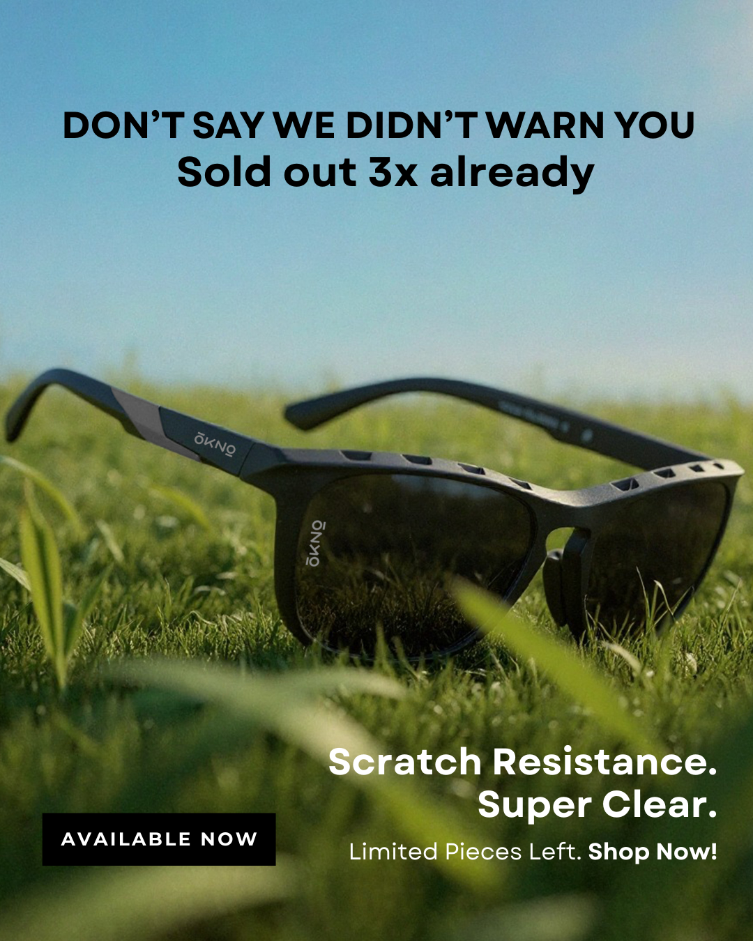 OKNO Eyewearlabs Facebook ad: The Shades Everyone Wants-Again
