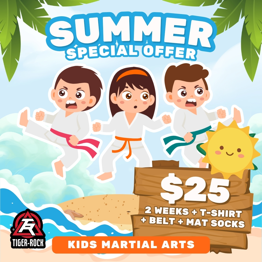 Tiger Rock Martial Arts of Evans Facebook ad: 2 Weeks Training + FREE Gear for $25!