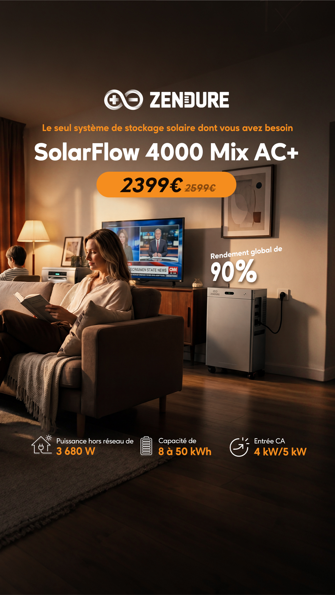 Zendure France Facebook ad