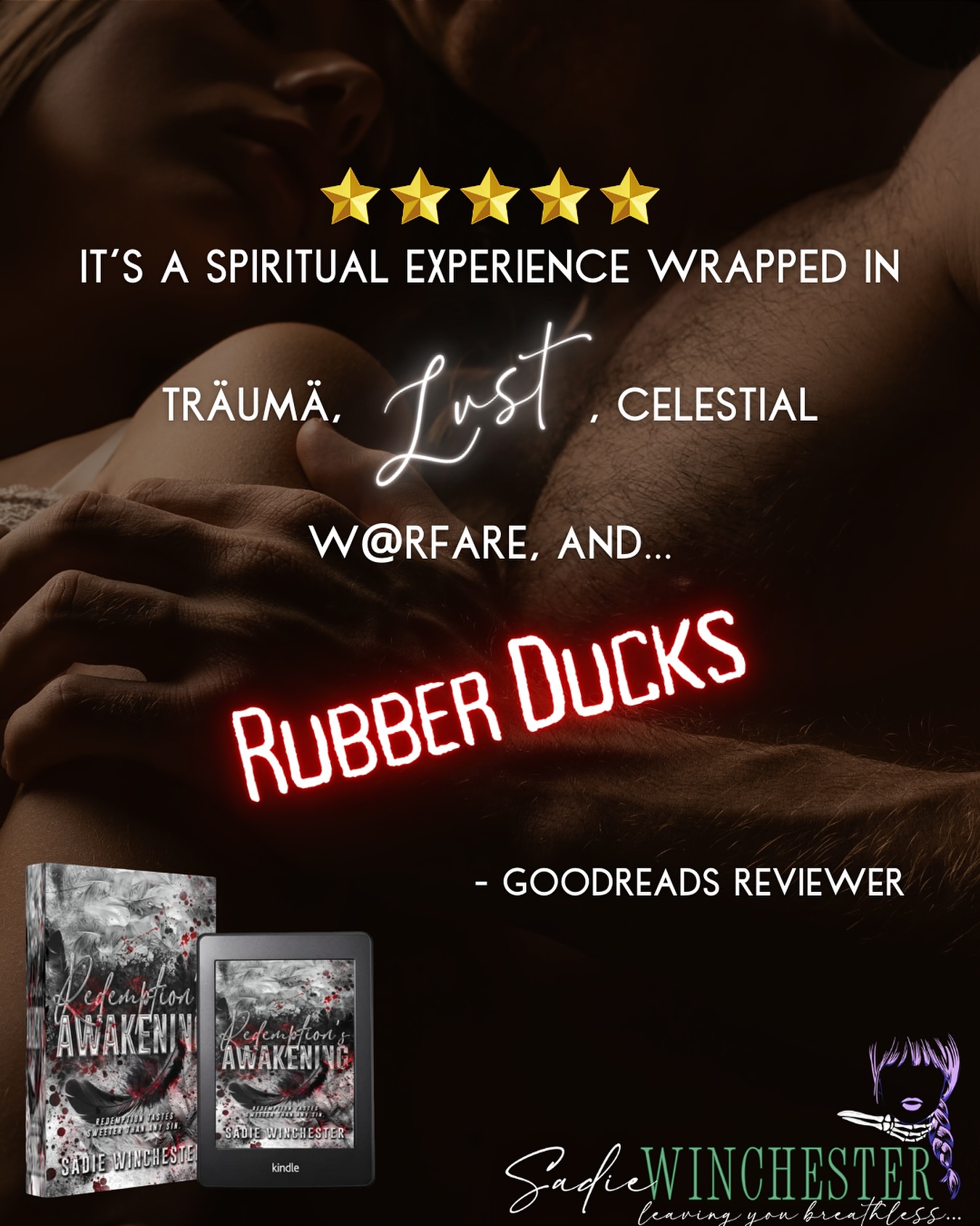 Sadie Winchester, Romance Author Facebook ad: Dark Paranormal Romance
