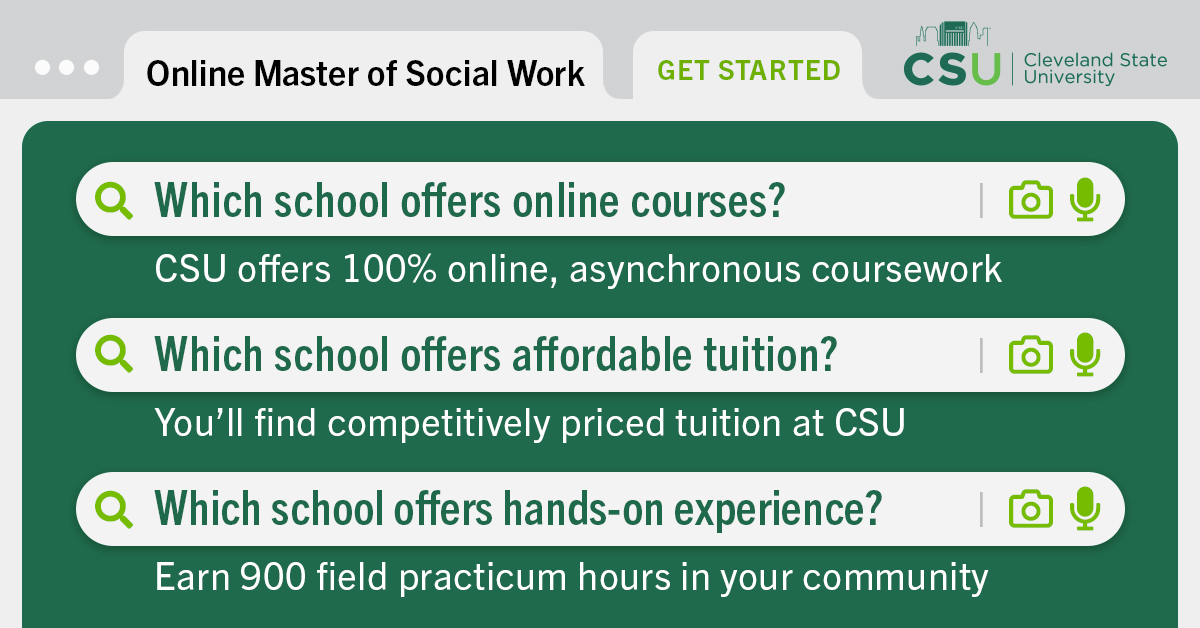 Cleveland State University Facebook ad