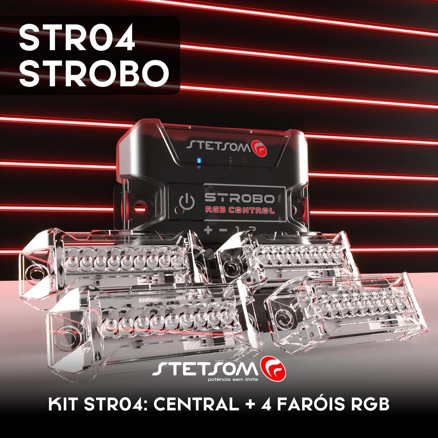 Stetsom Eletrônica Facebook ad: STETSOM - STROBO + FARÓIS