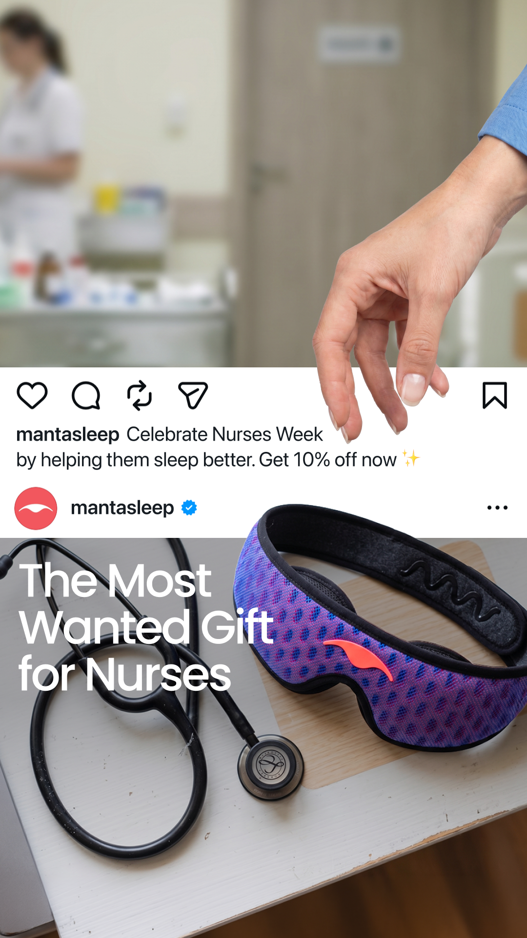 Manta Sleep Facebook ad