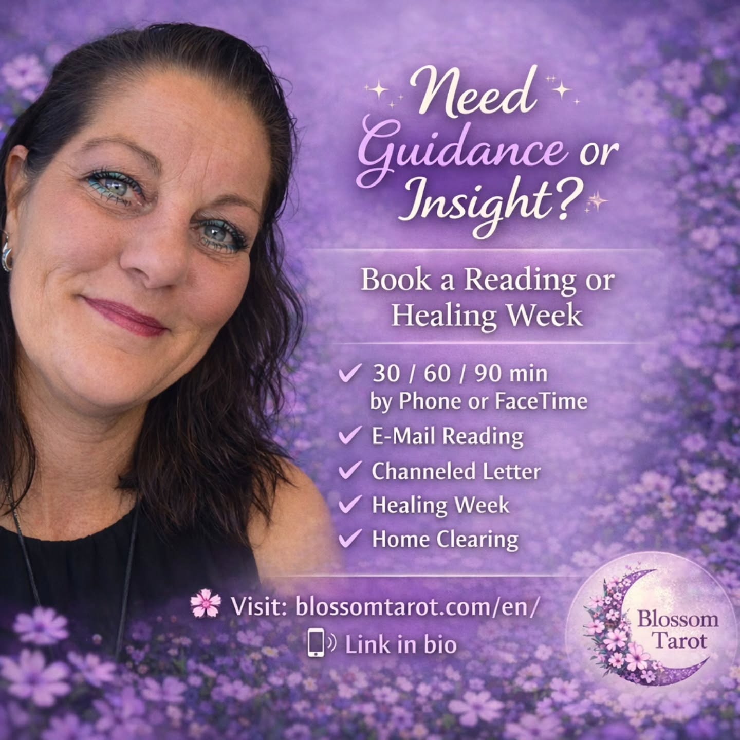Blossom Moments For You Facebook ad: Are you ready for clarity, healing & energetic…