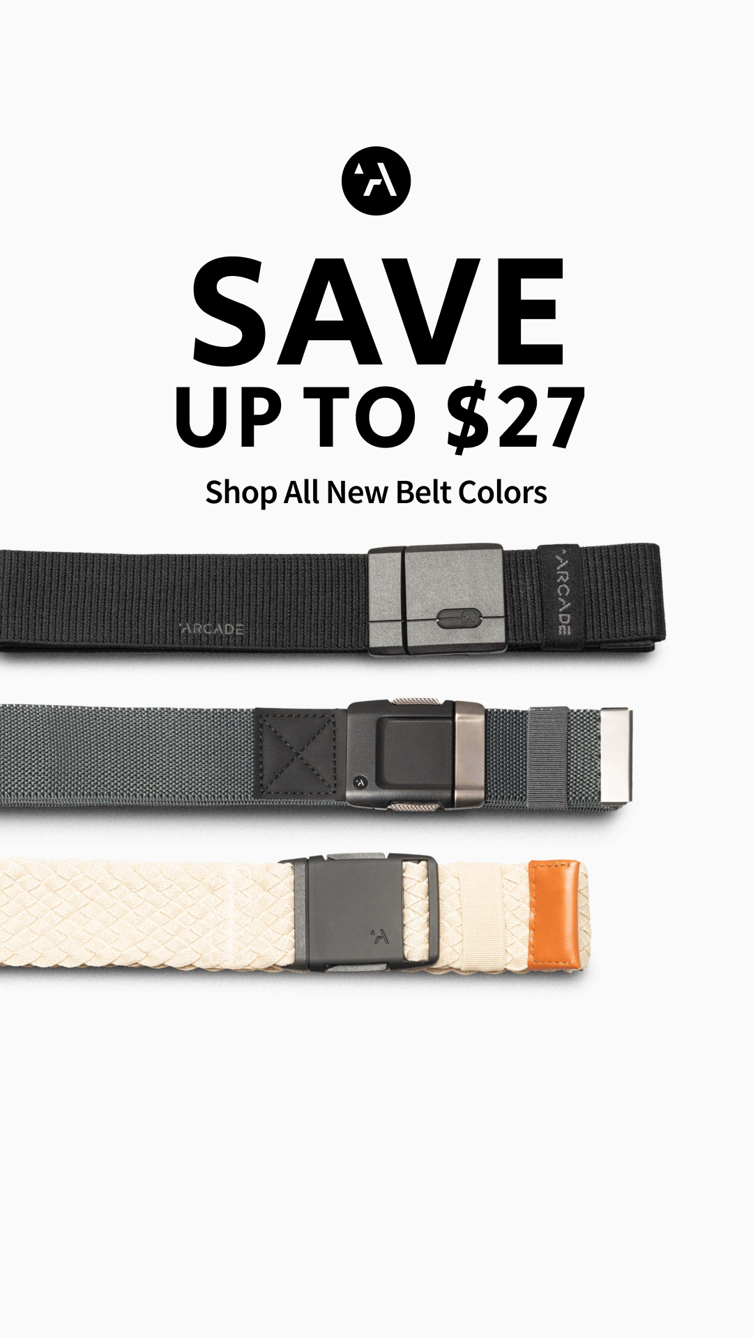 Arcade Belts Facebook ad