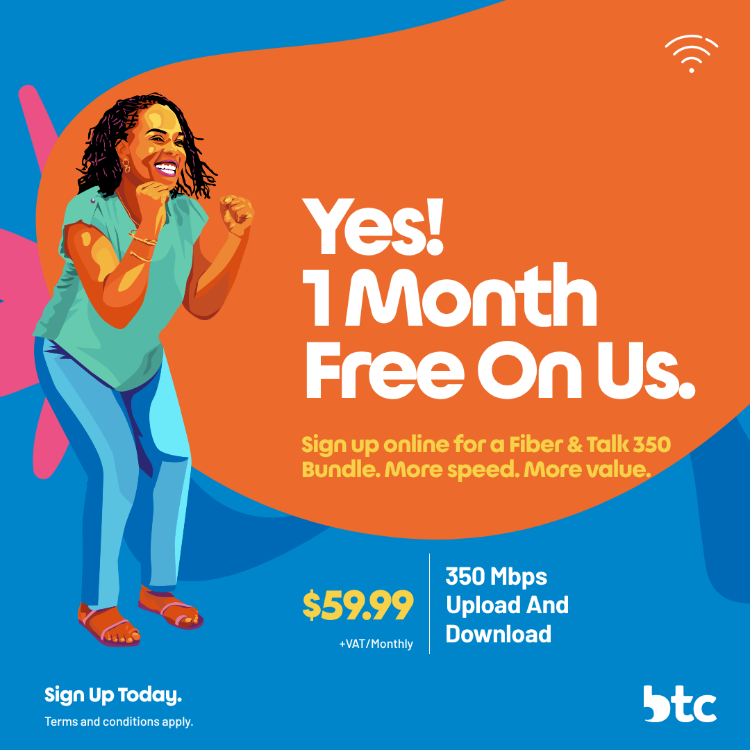 The Bahamas Telecommunications Company Ltd. Facebook ad: Get this online only offer