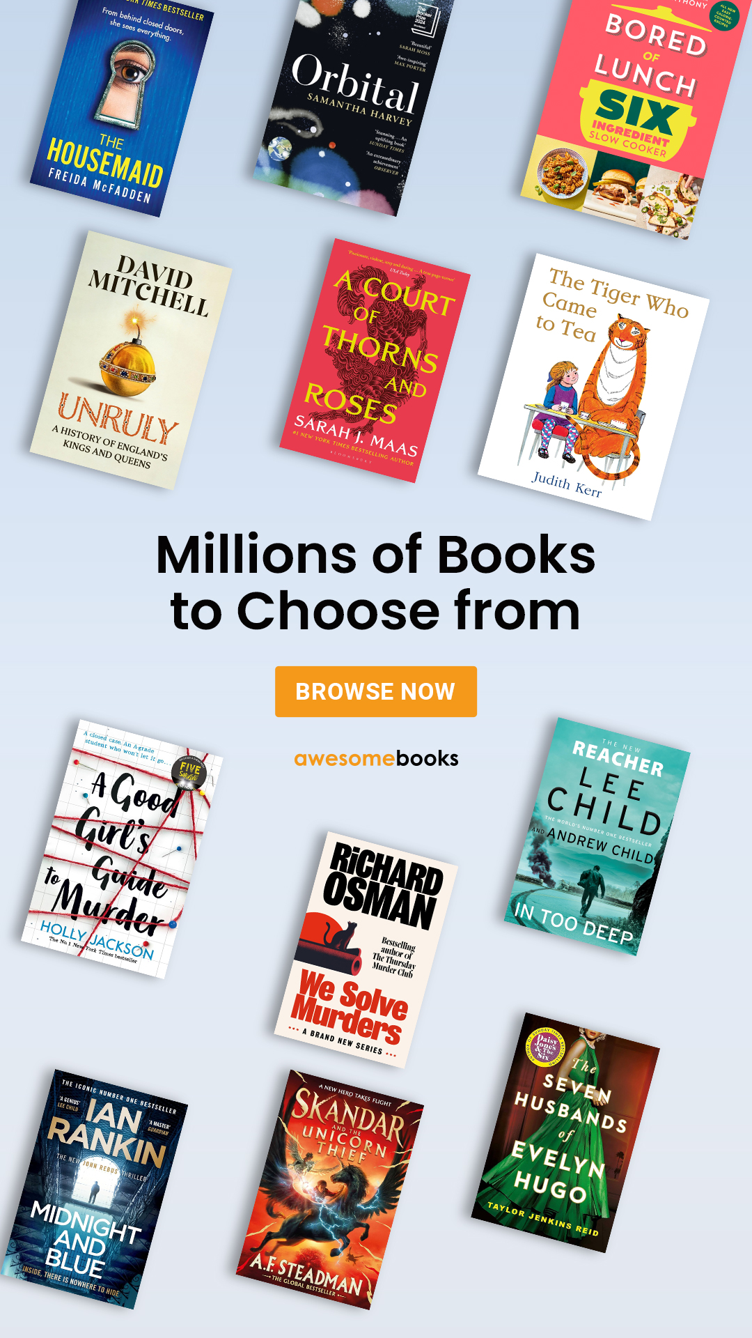 AwesomeBooks Facebook ad