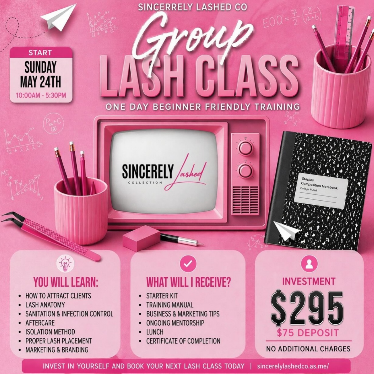 Sincerely Lashed Collection Facebook ad